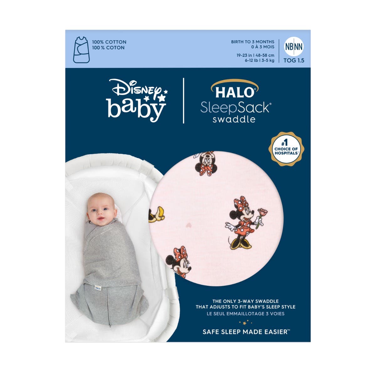 Disney™ 100% Cotton Swaddle TOG 1.5 - Image 5