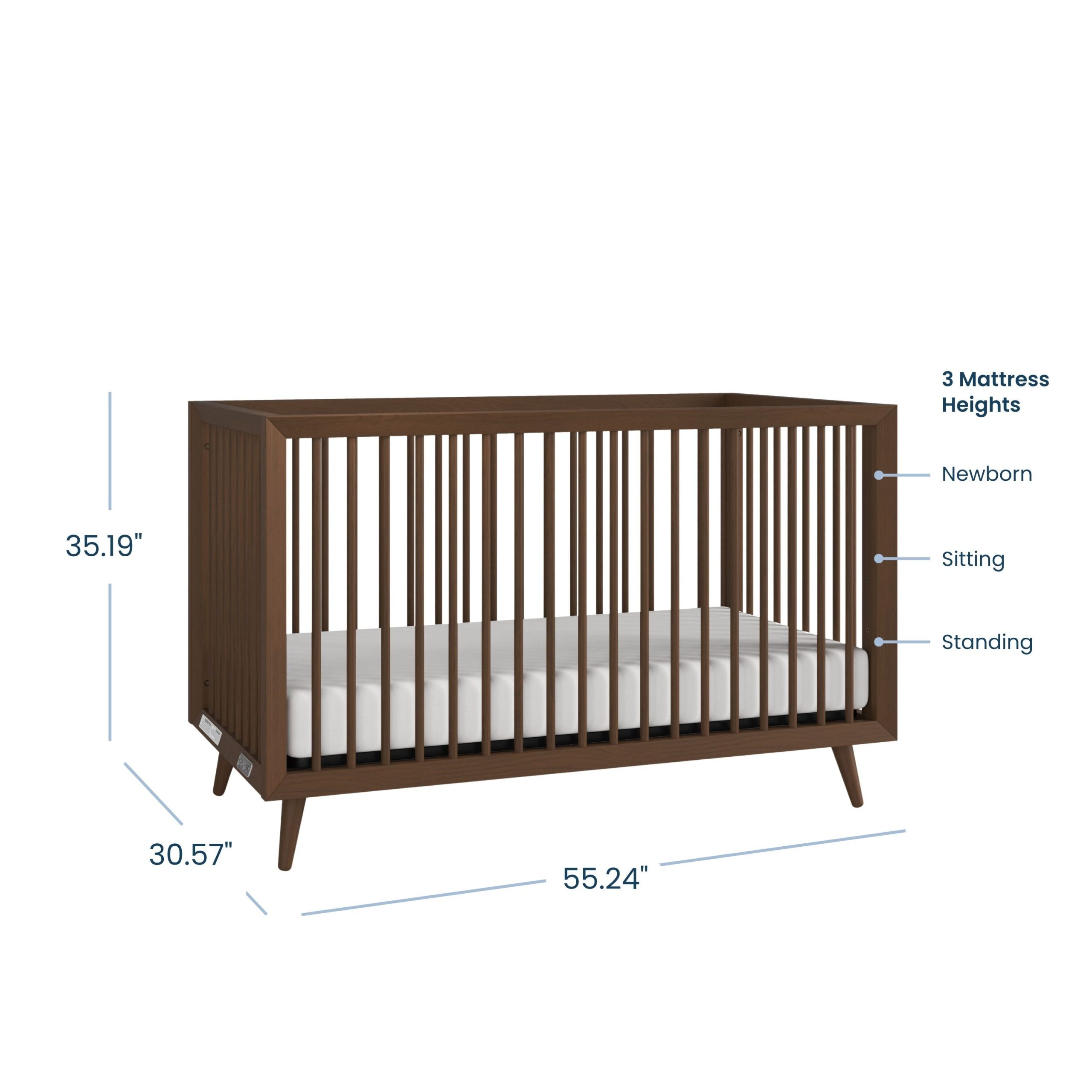 Cranbrook 4-in-1 Convertible Crib. Toasted Chestnut - Image 4