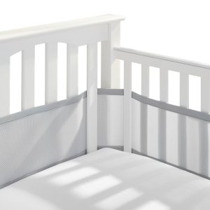 Breathable Mesh Crib Liner for Mini Crib