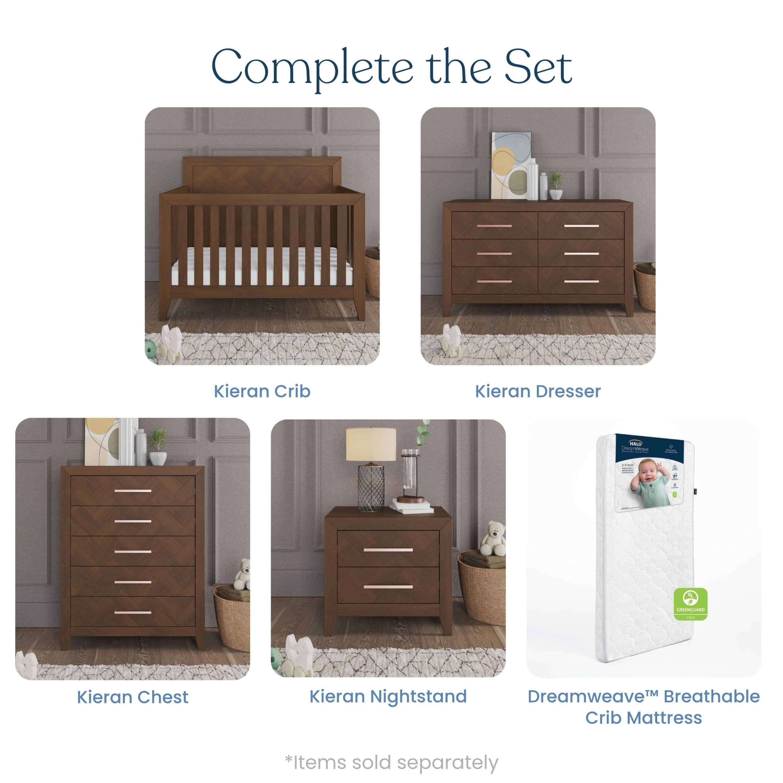 Kieran 4-in-1 Convertible Crib. Toasted Chestnut - Image 6