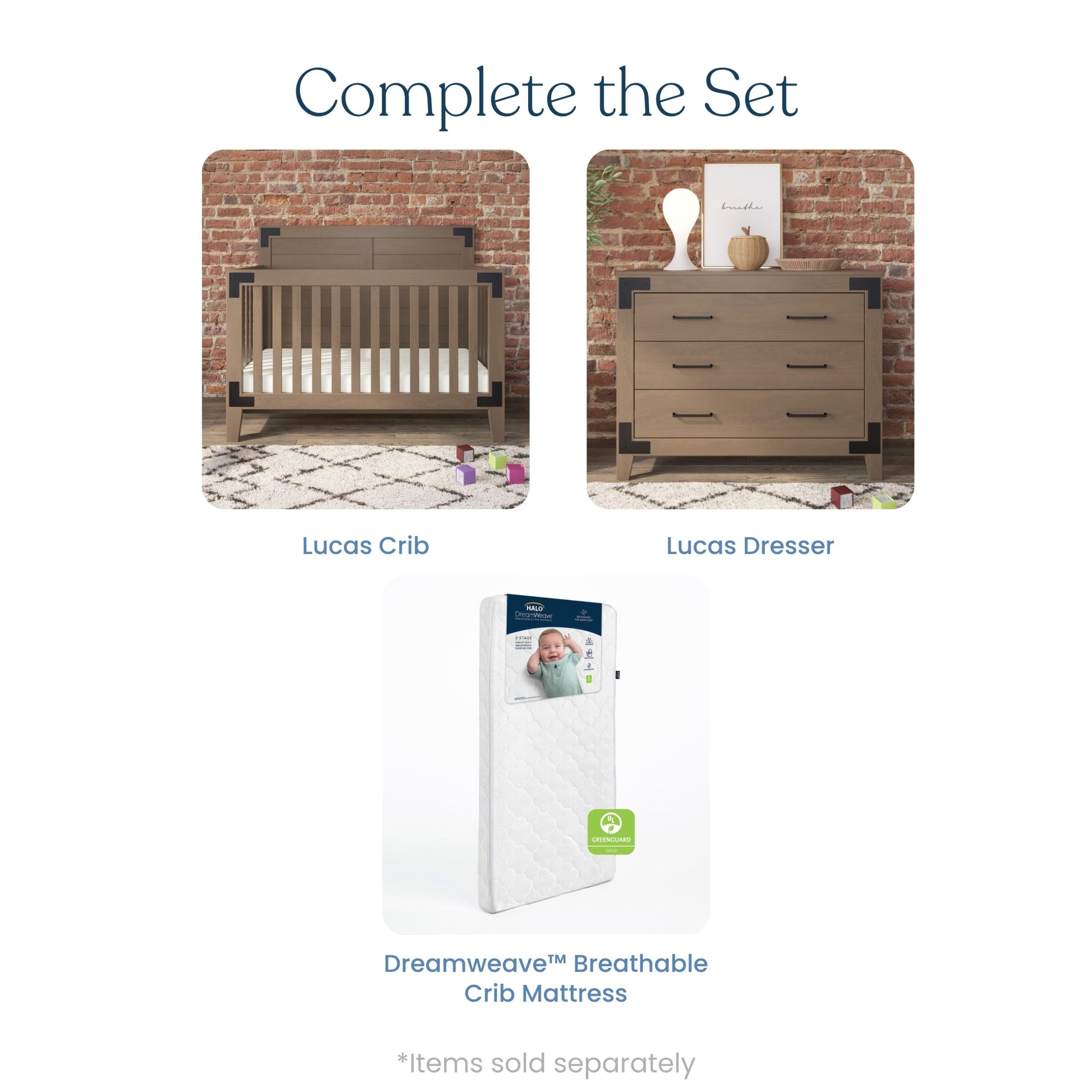 Lucas 4-in-1 Convertible Crib. Dusty Heather - Image 6