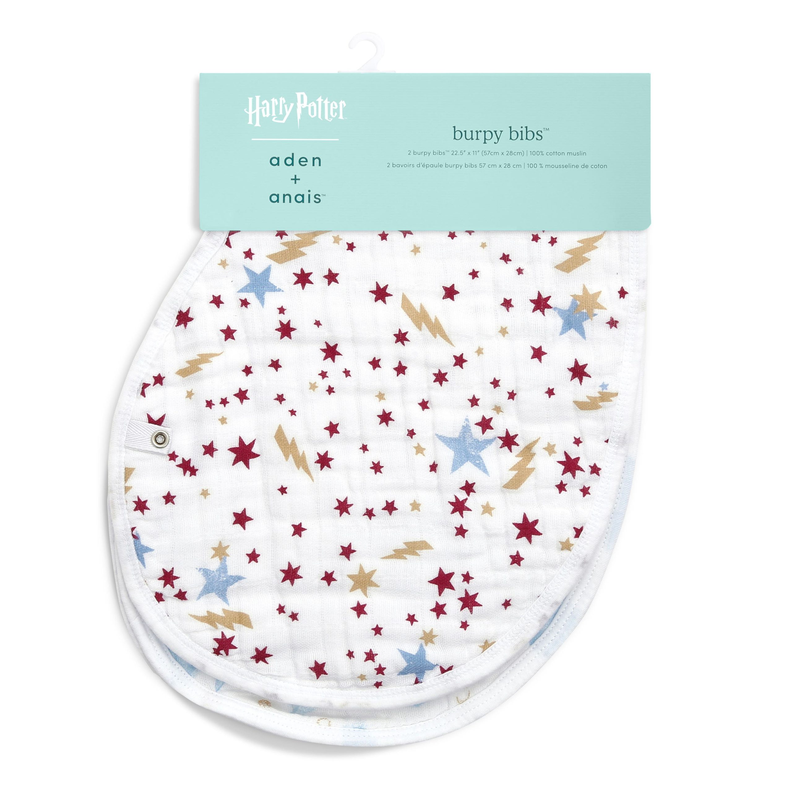 boutique 100% cotton muslin burpy bibs 2 pack - Image 4