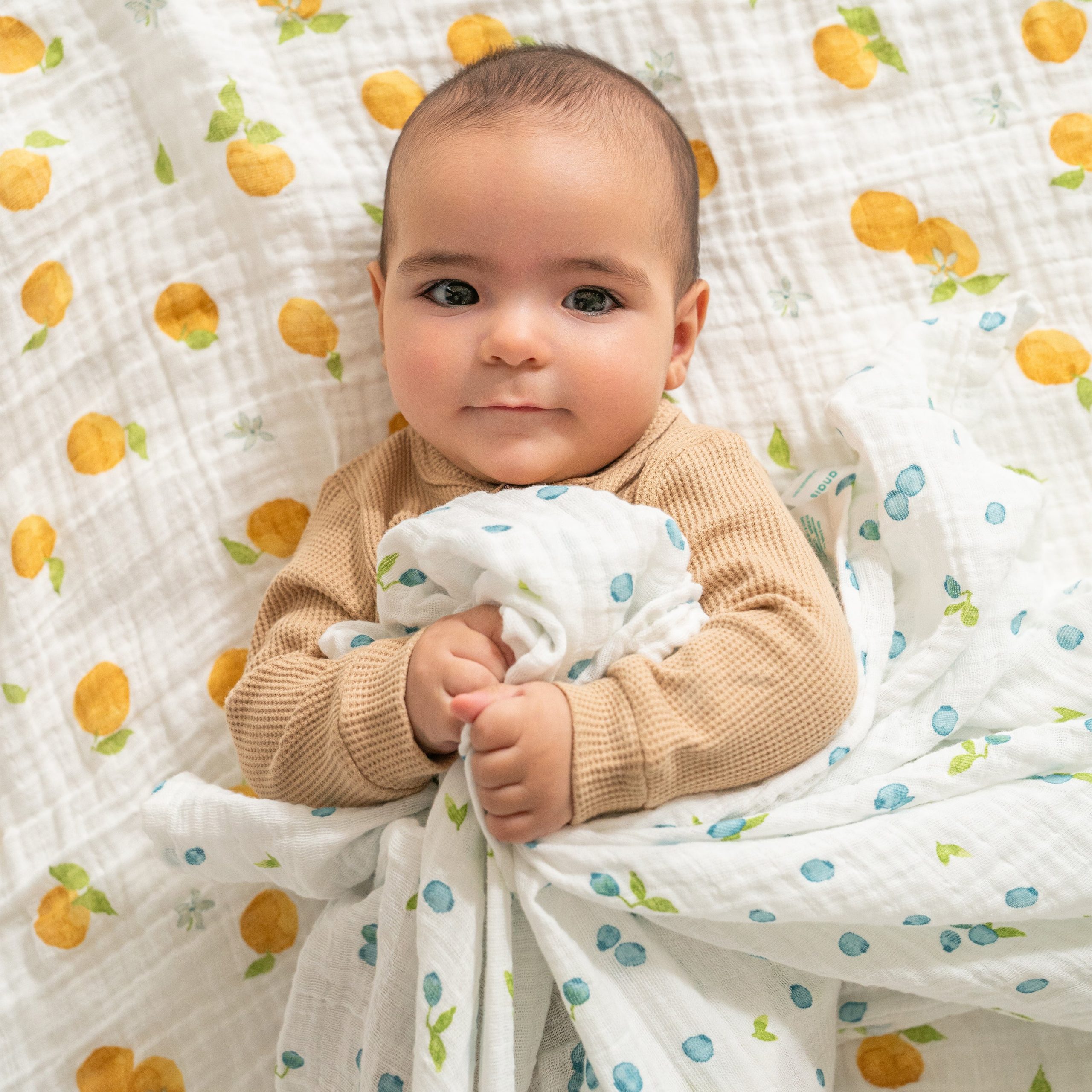 organic cotton muslin swaddle blanket 4 pack - Image 2