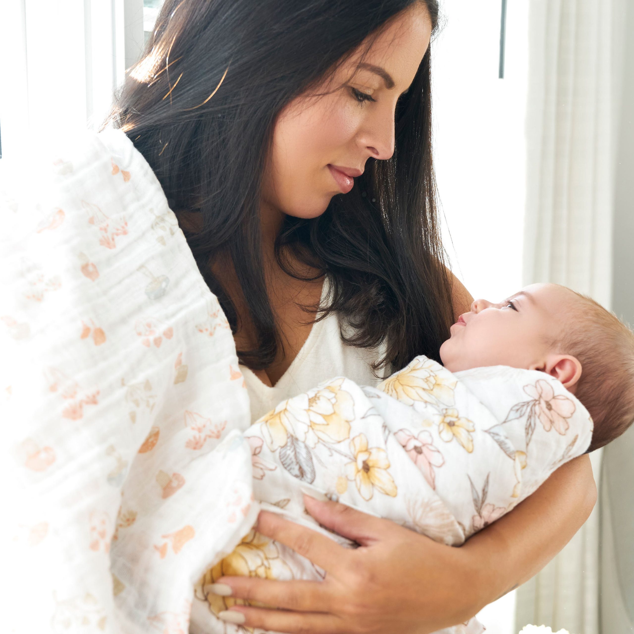 organic cotton muslin swaddle blanket 4 pack - Image 3