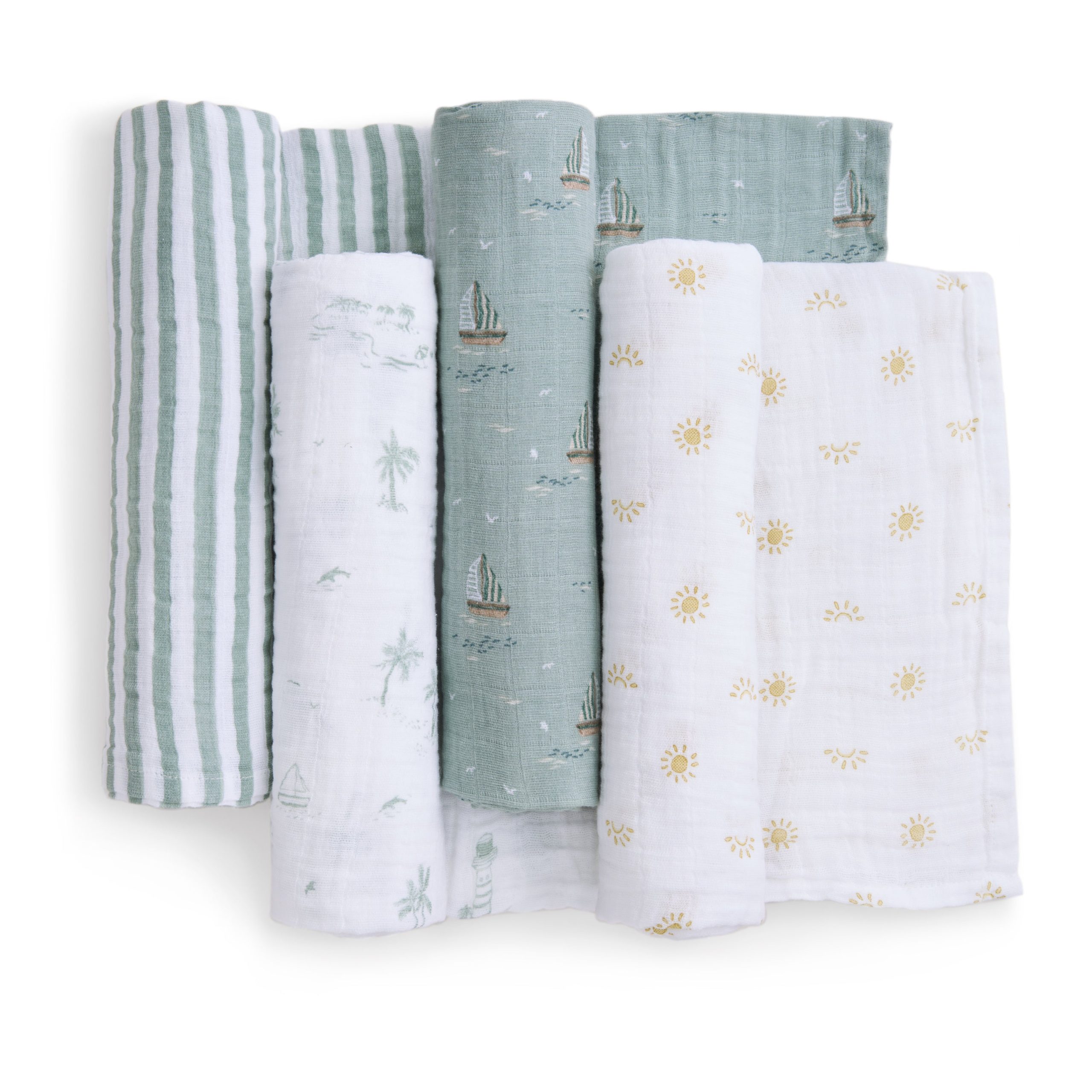 organic cotton muslin swaddle blanket 4 pack - Image 4