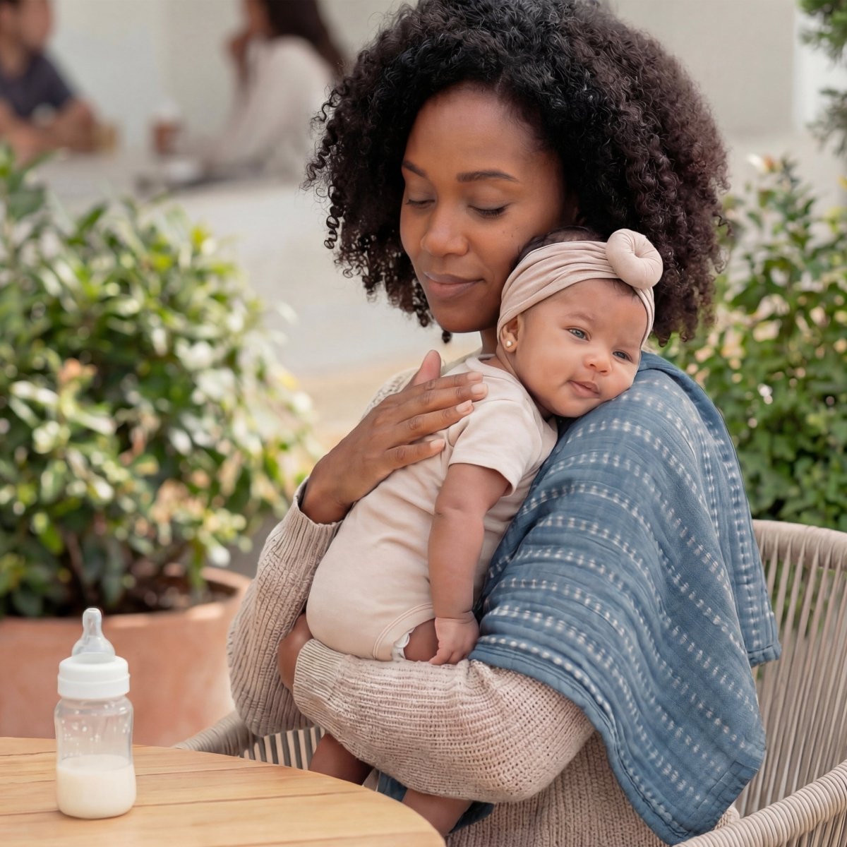 organic cotton muslin swaddle blanket 4 pack - Image 2