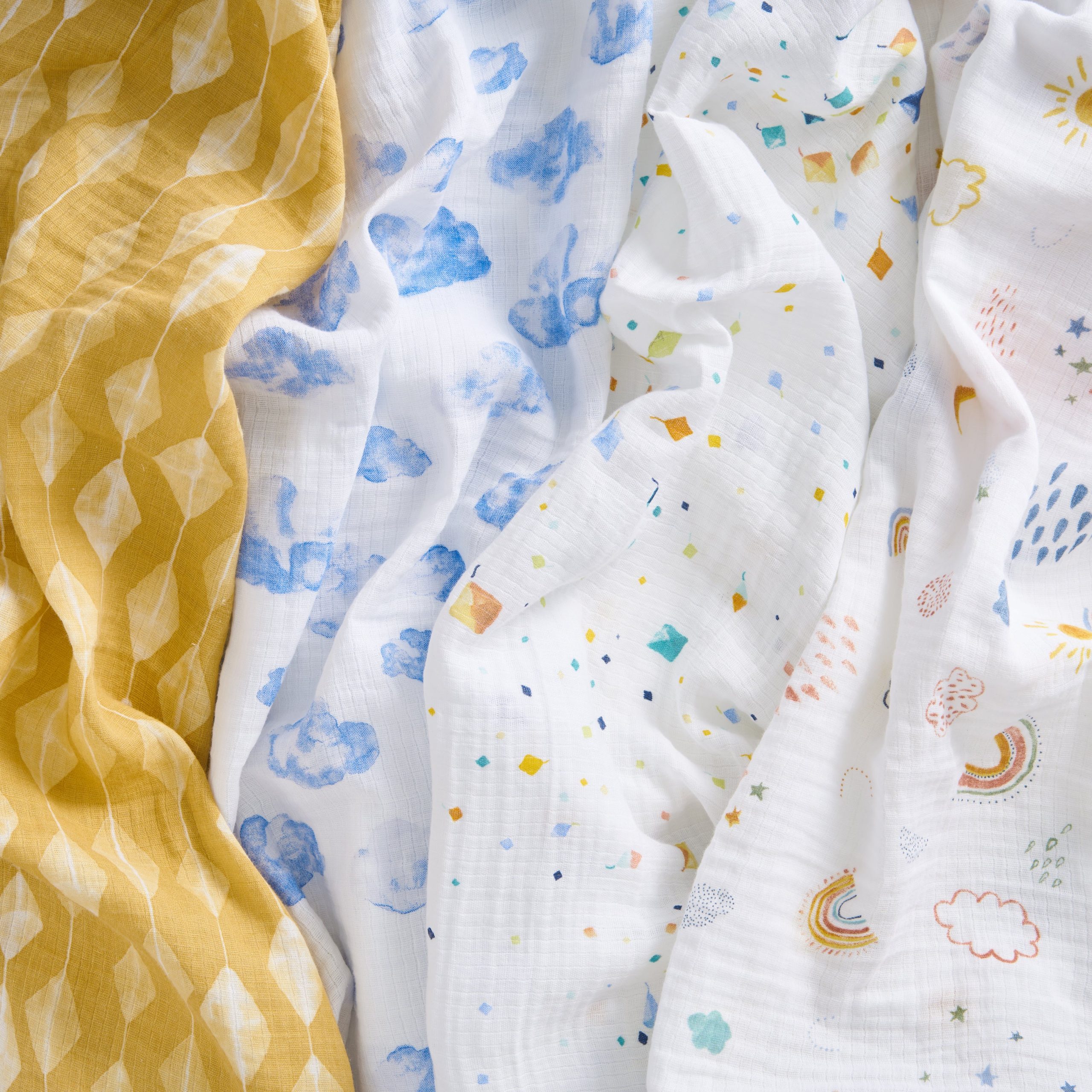 essentials cotton muslin swaddle blanket 4 pack - Image 4