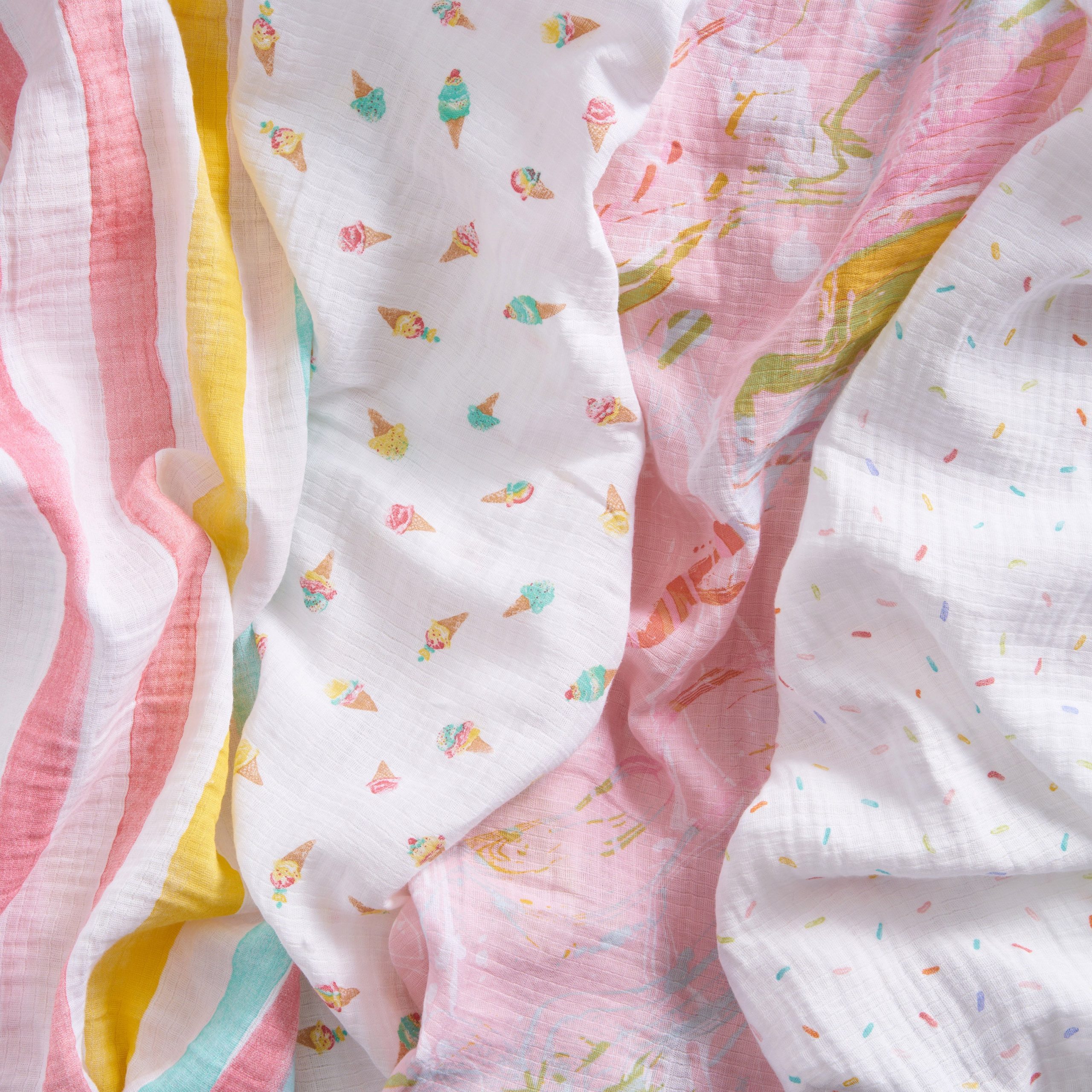 essentials cotton muslin swaddle blanket 4 pack - Image 3