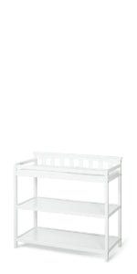 Flat Top Baby Changing Table. Matte White - Image 5