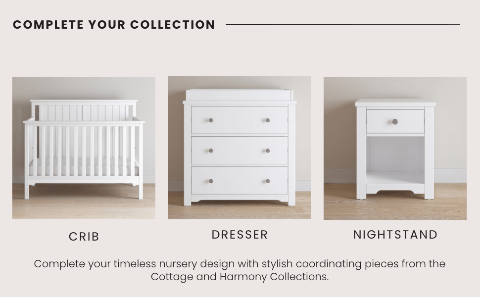 Flat Top Baby Changing Table. Matte White - Image 9