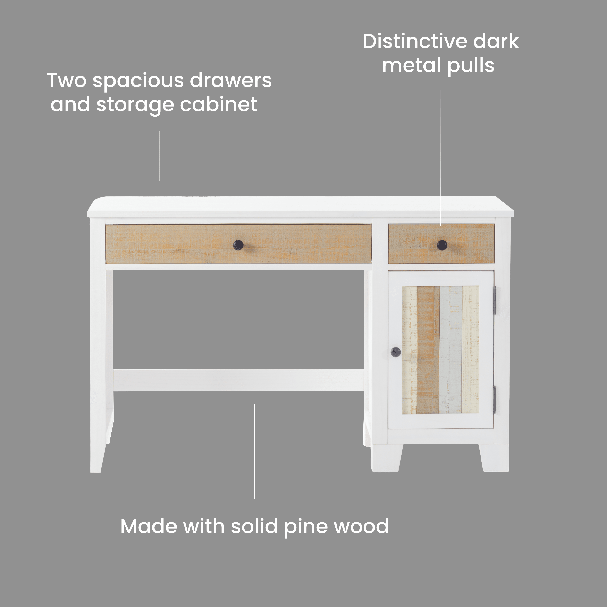 Rockport Desk - Sandstone - Image 3