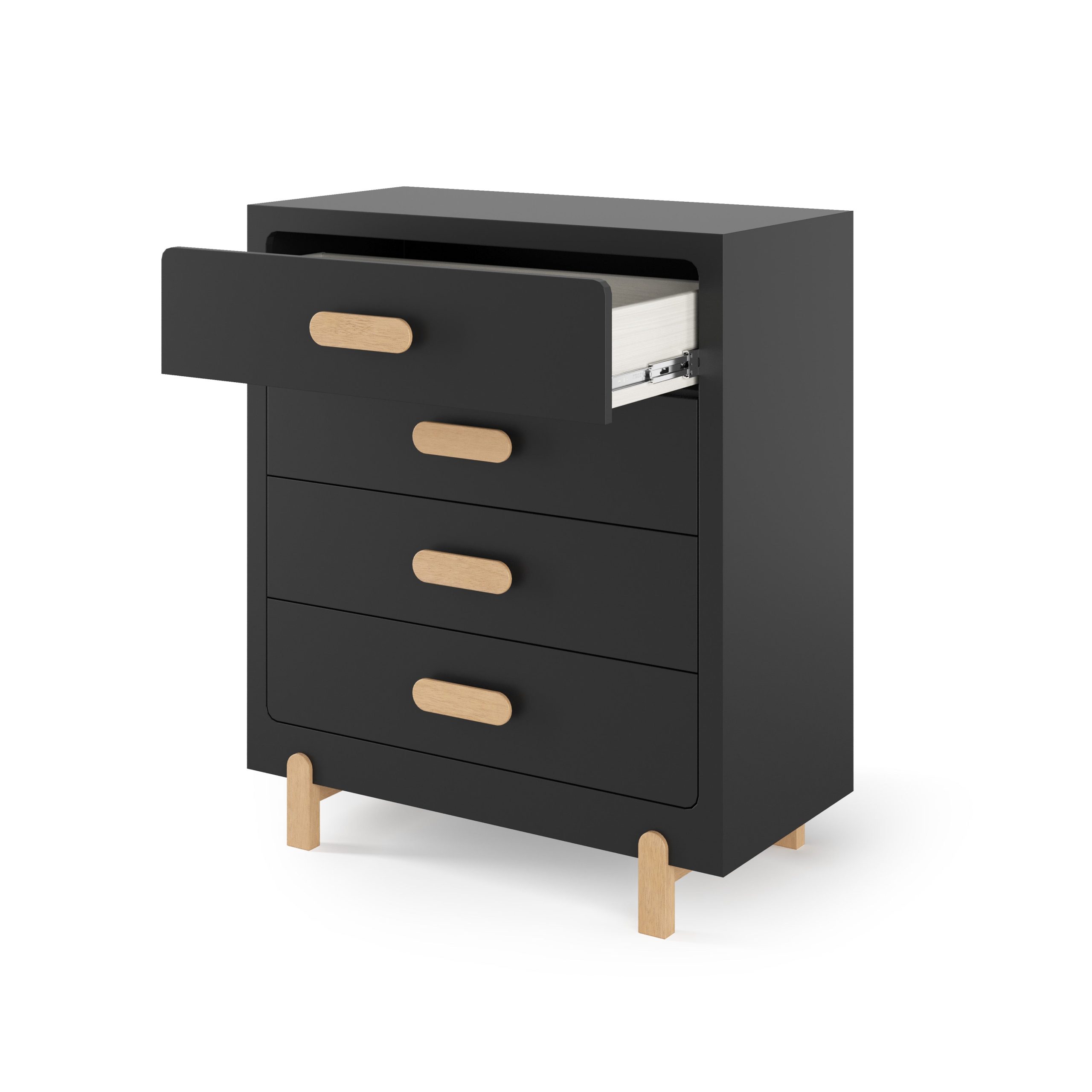 Park Heights 4-Drawer Chest - Caviar Black - Image 5