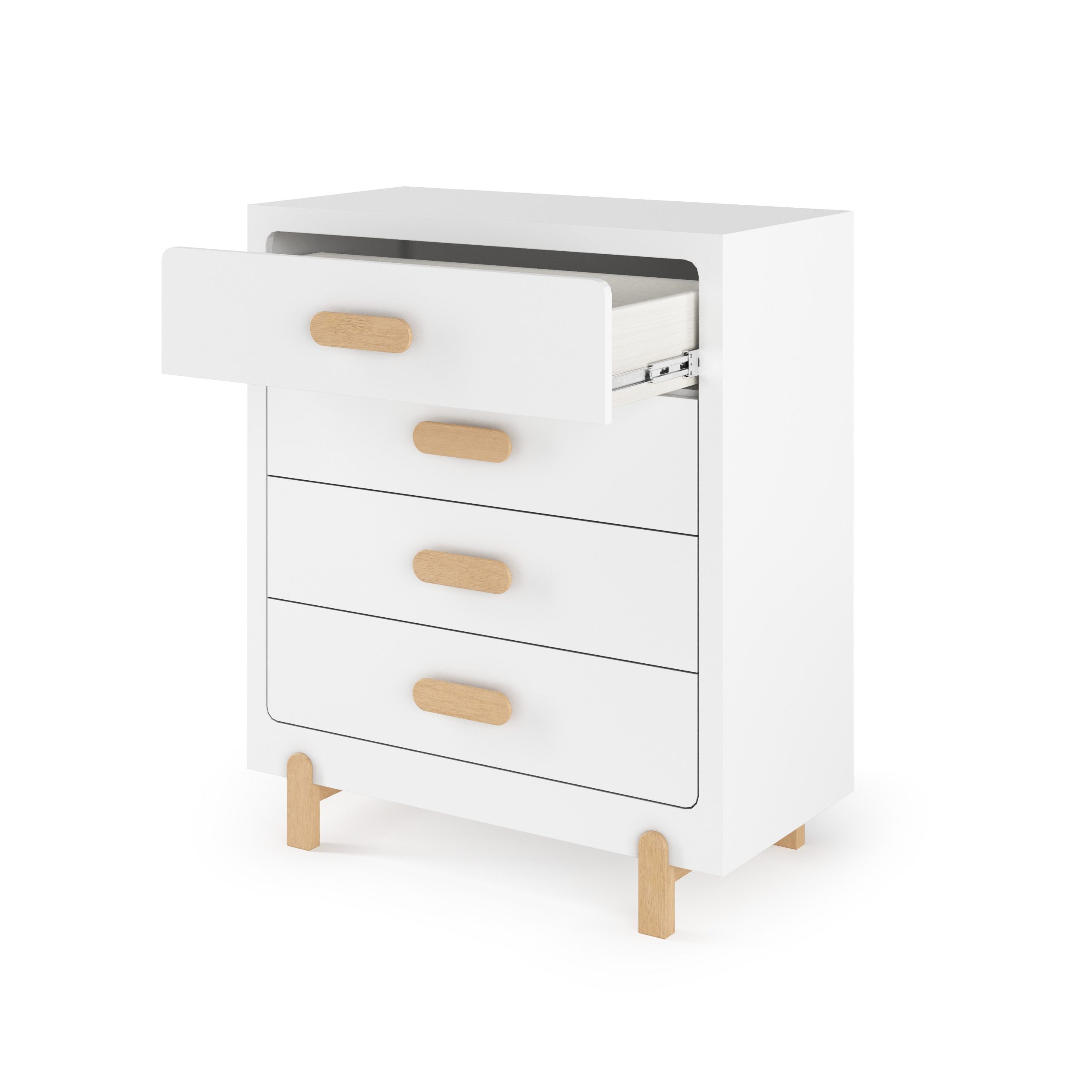 Park Heights 4-Drawer Chest - Matte White - Image 6