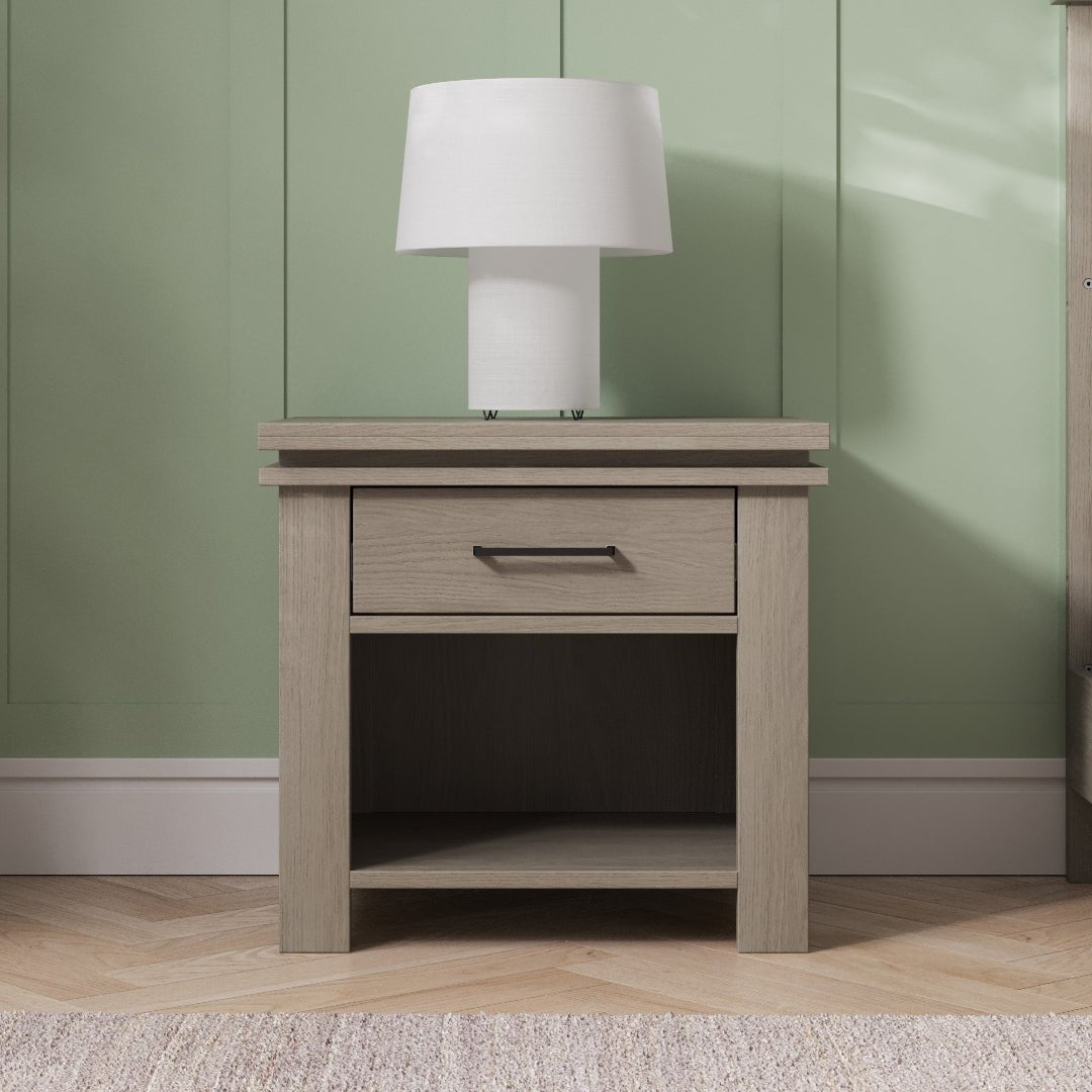 Denman Nightstand. Crescent Gray