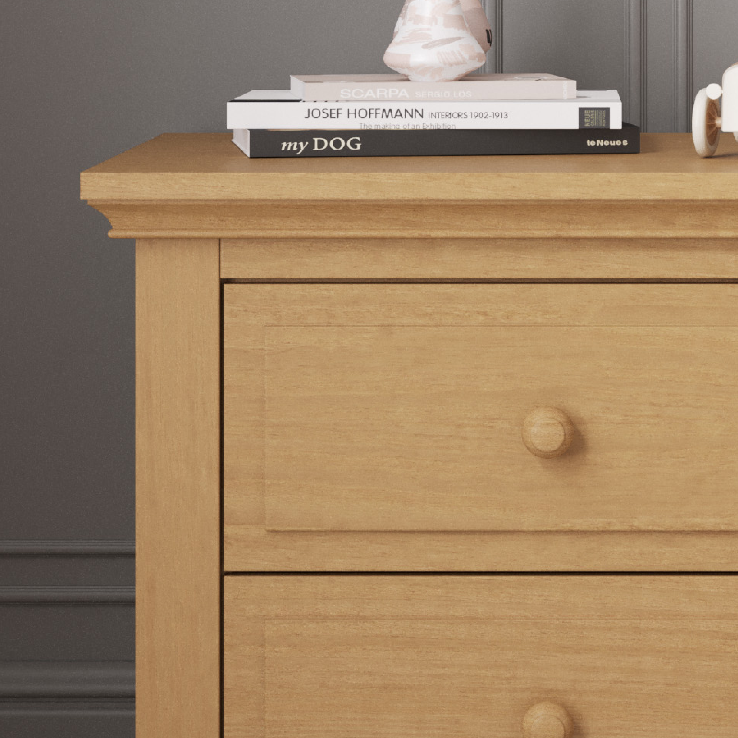 Jordyn Nightstand. Ready-to-Assemble. Biscotti - Image 3