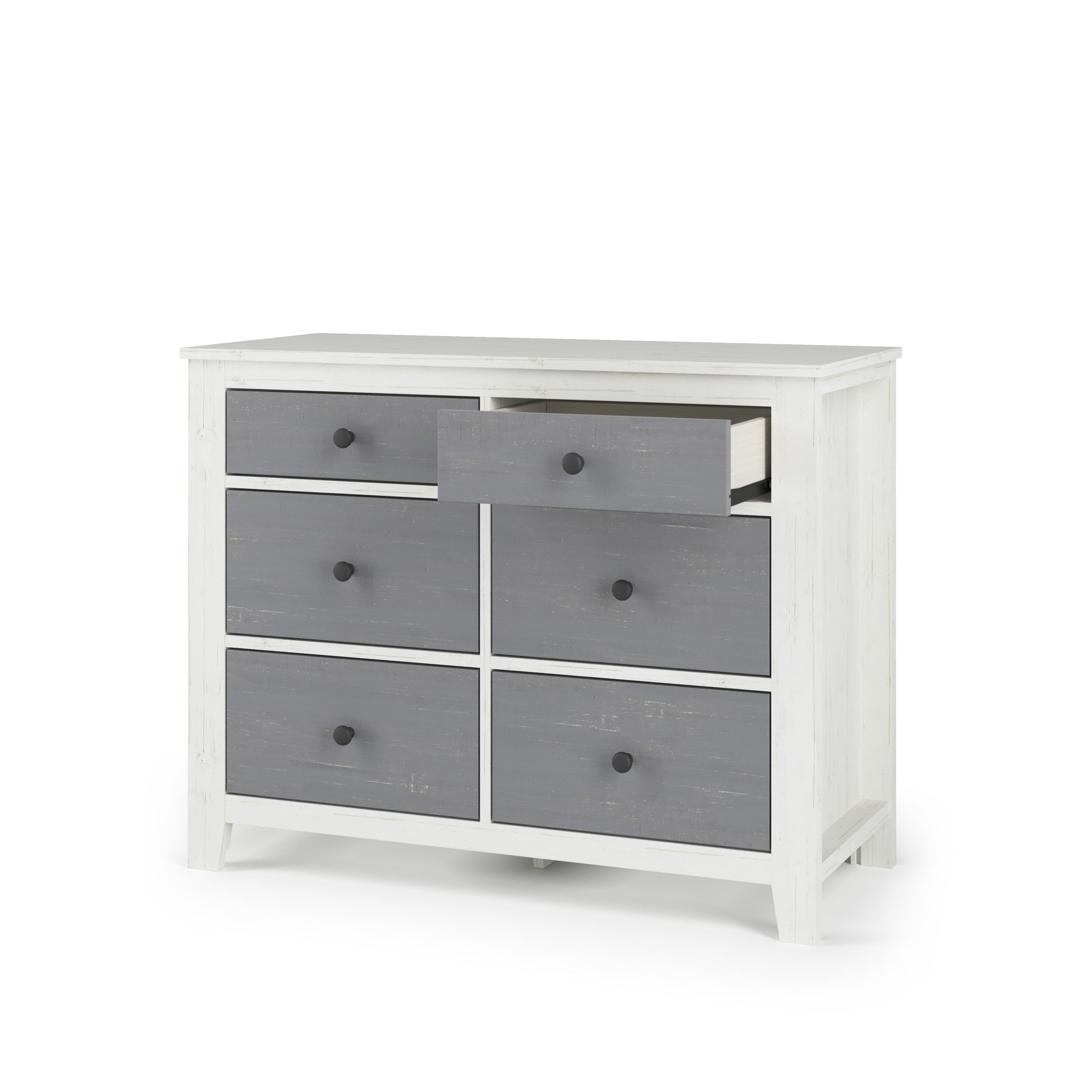 Ocean Grove Double Dresser. White/Gray - Image 6