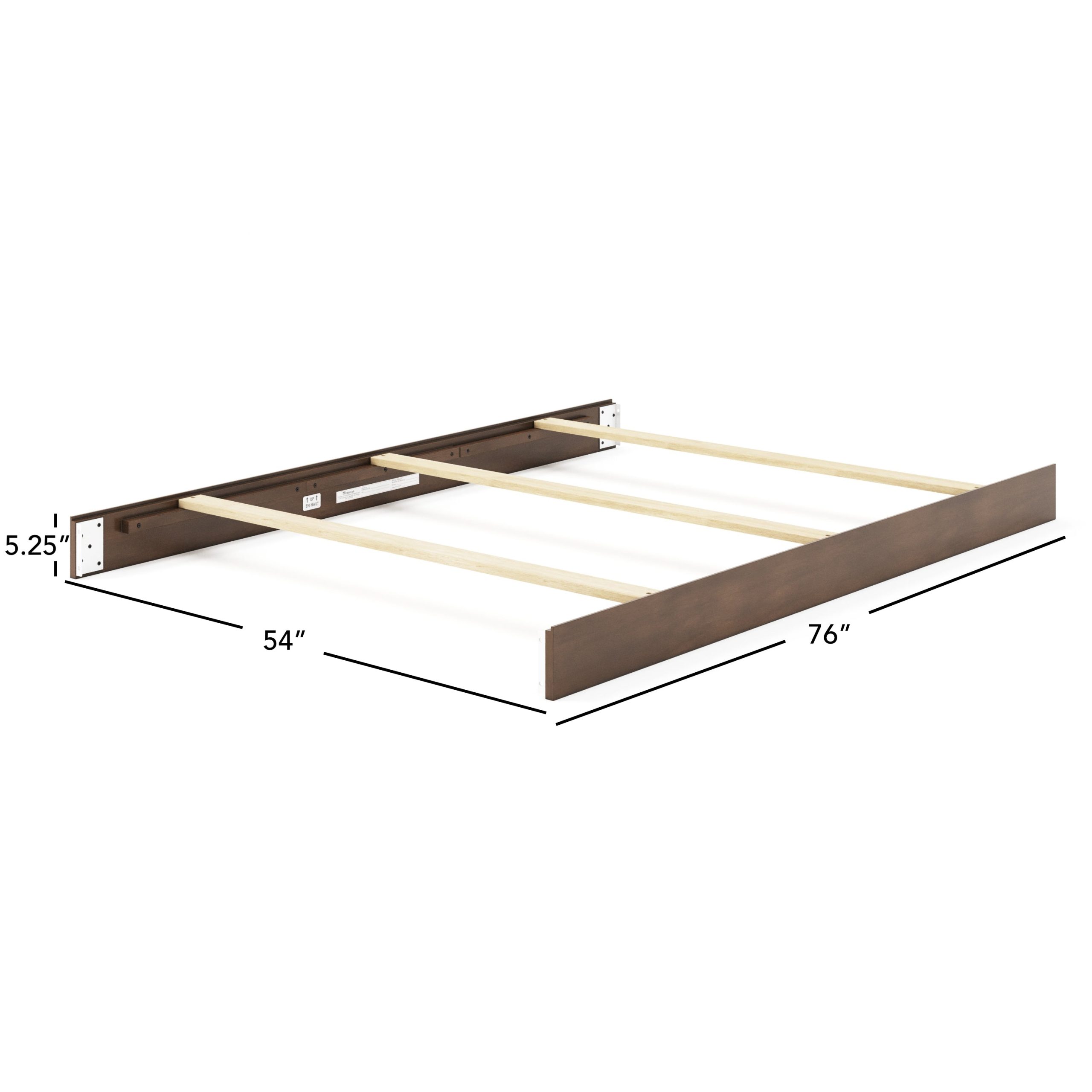 F06401 - Full-Size Bed Rails. Cocoa Bean - Image 2