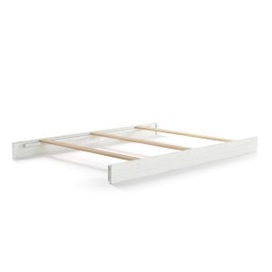 Full-Size Bed Rails. White/Gray