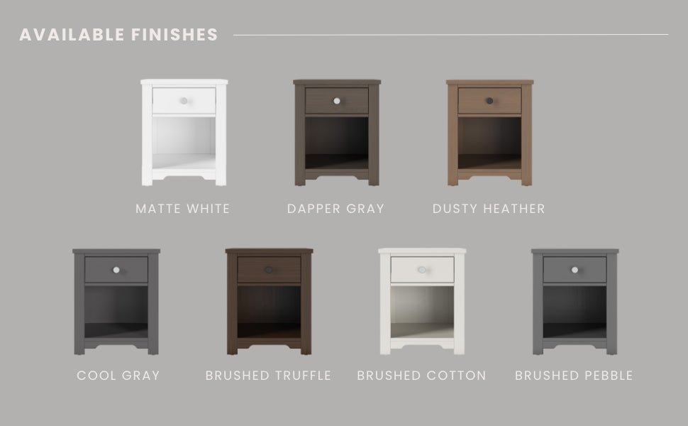 Harmony Nightstand. Dusty Heather - Image 15