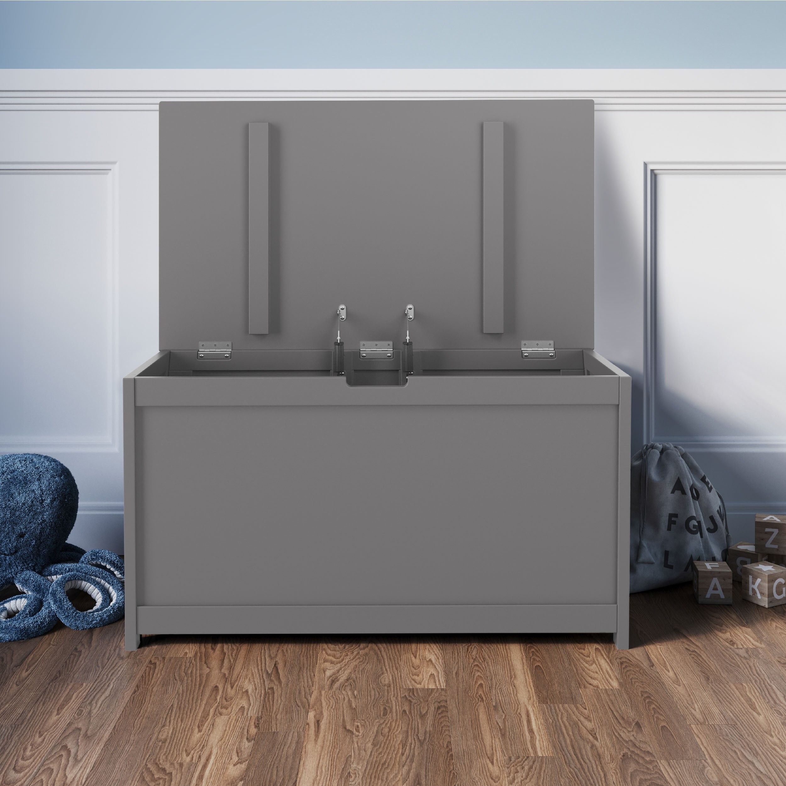 Harmony 33 Kids Toy Box. Cool Gray - Image 2
