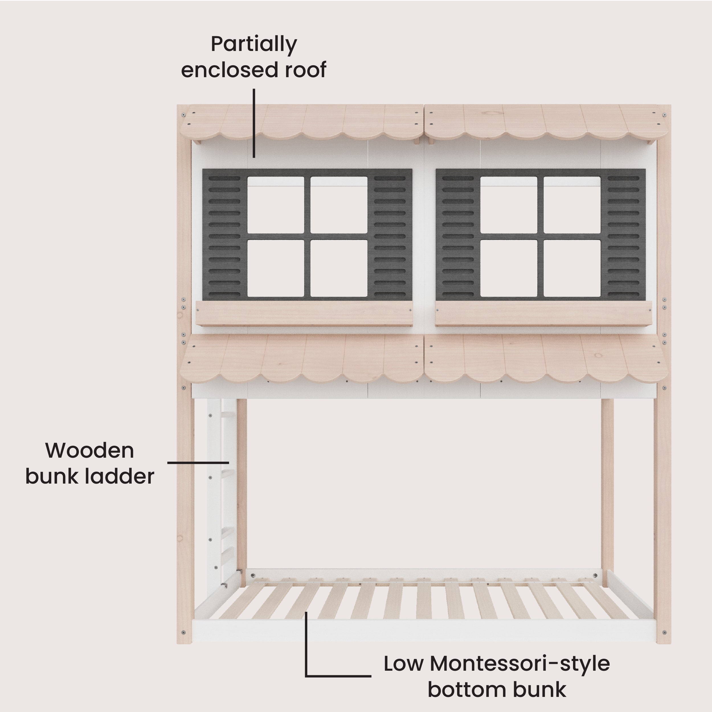 Garden Cottage Twin over Twin Bunk Bed - Image 5