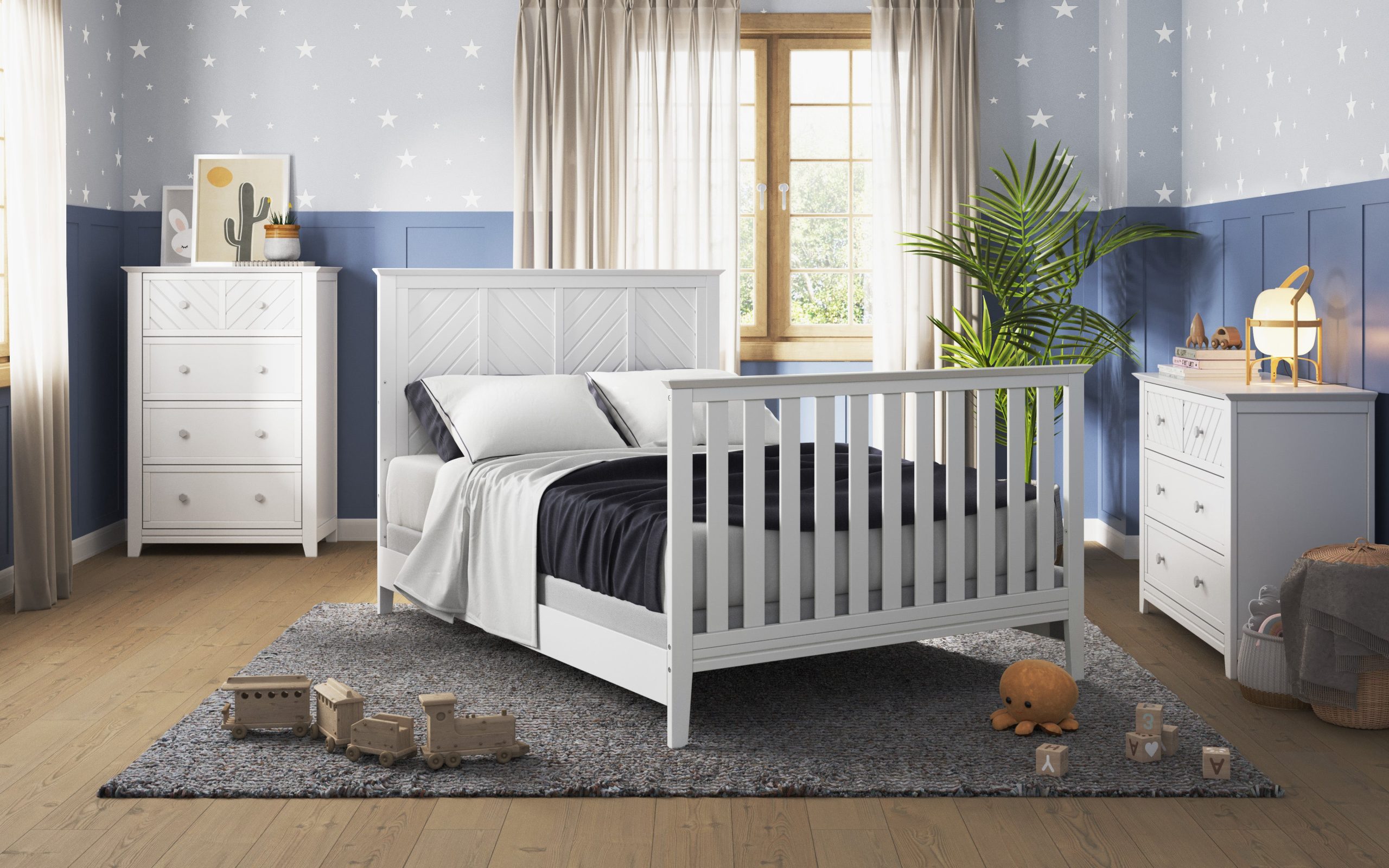 F06401 - Full-Size Bed Rails. Matte White - Image 23