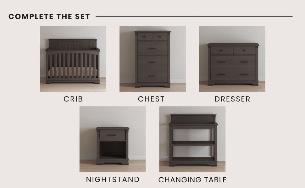 Redmond Nightstand. Dapper Gray - Image 5