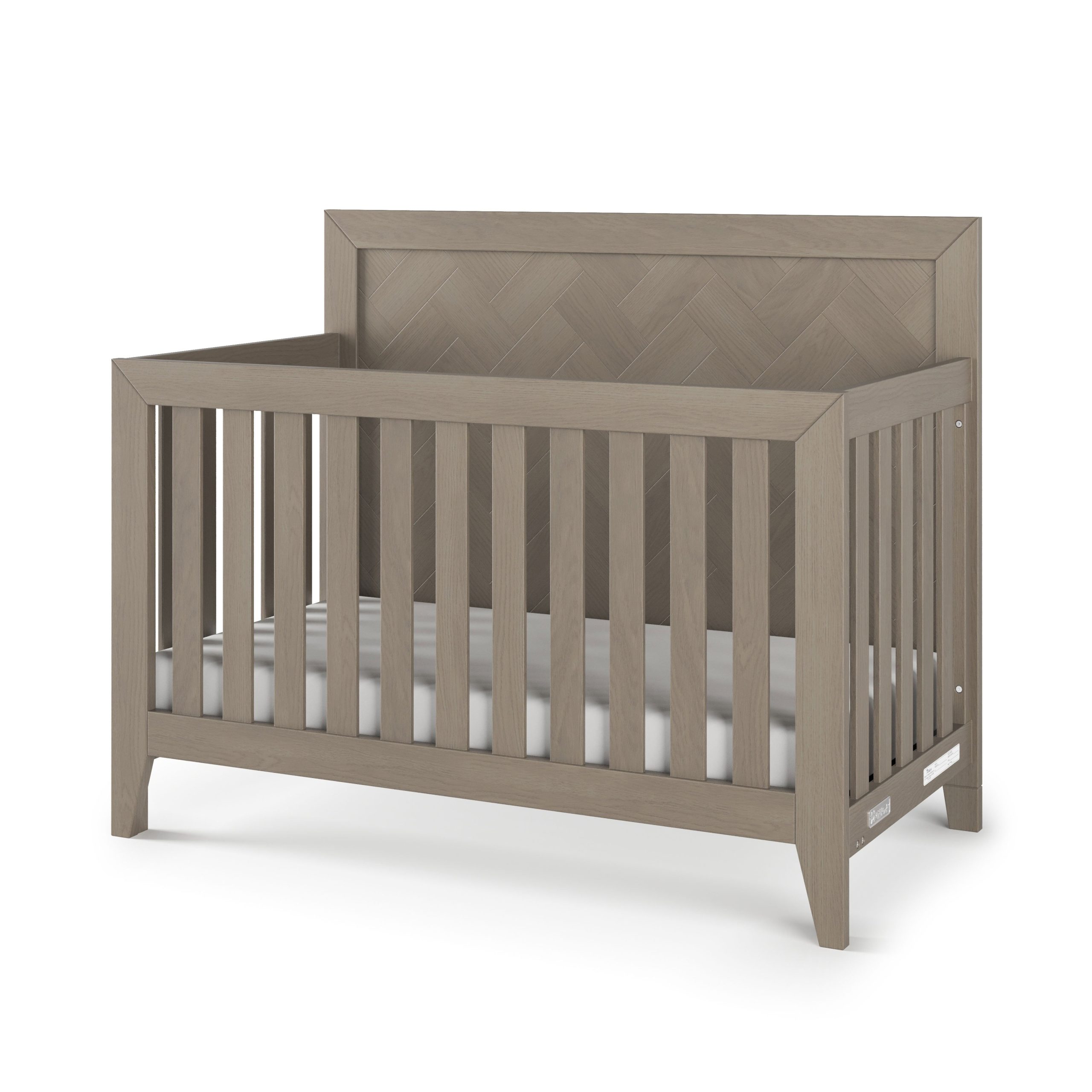 Kieran 4-in-1 Convertible Crib. Crescent Gray