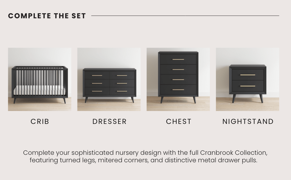 Cranbrook Nightstand. Ebony - Image 8
