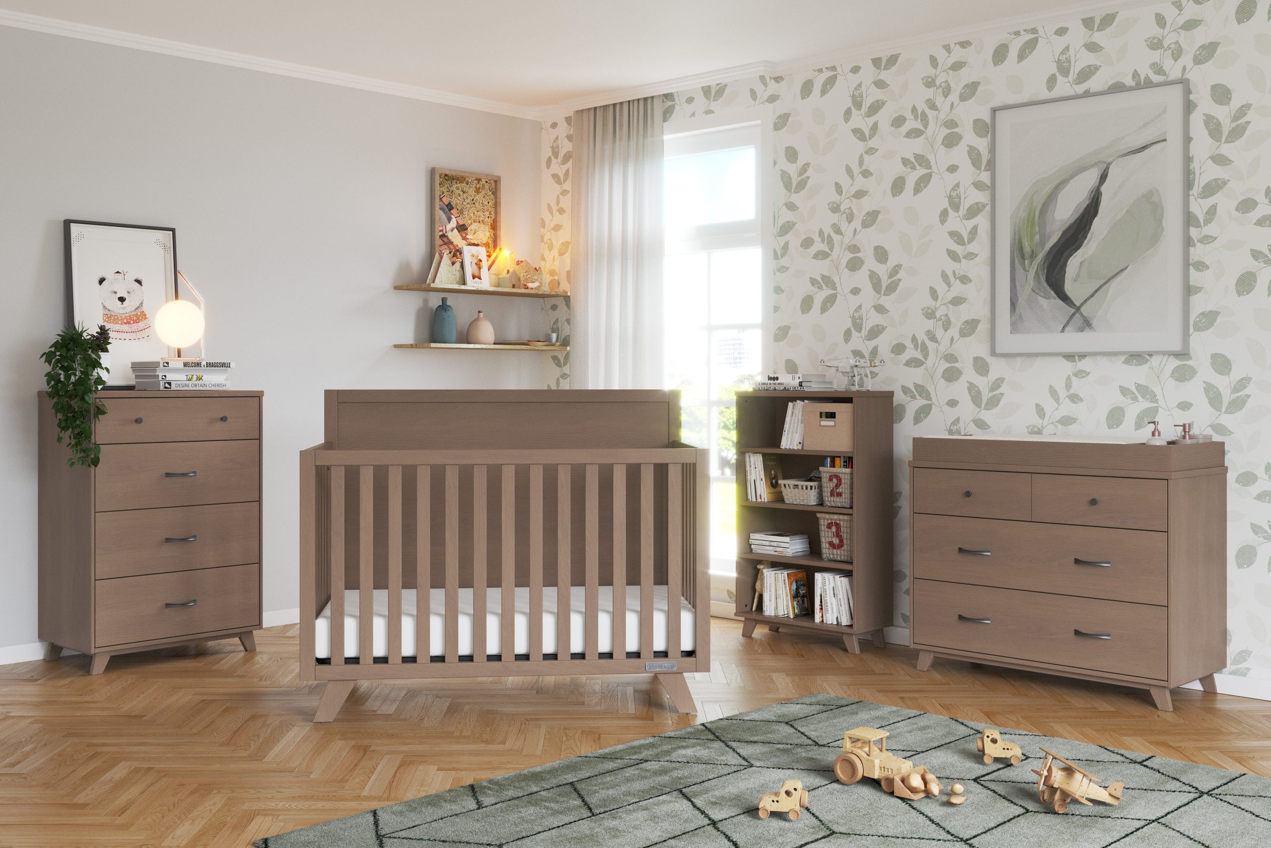 F01792 - Universal Changing Table Topper. Dusty Heather - Image 11