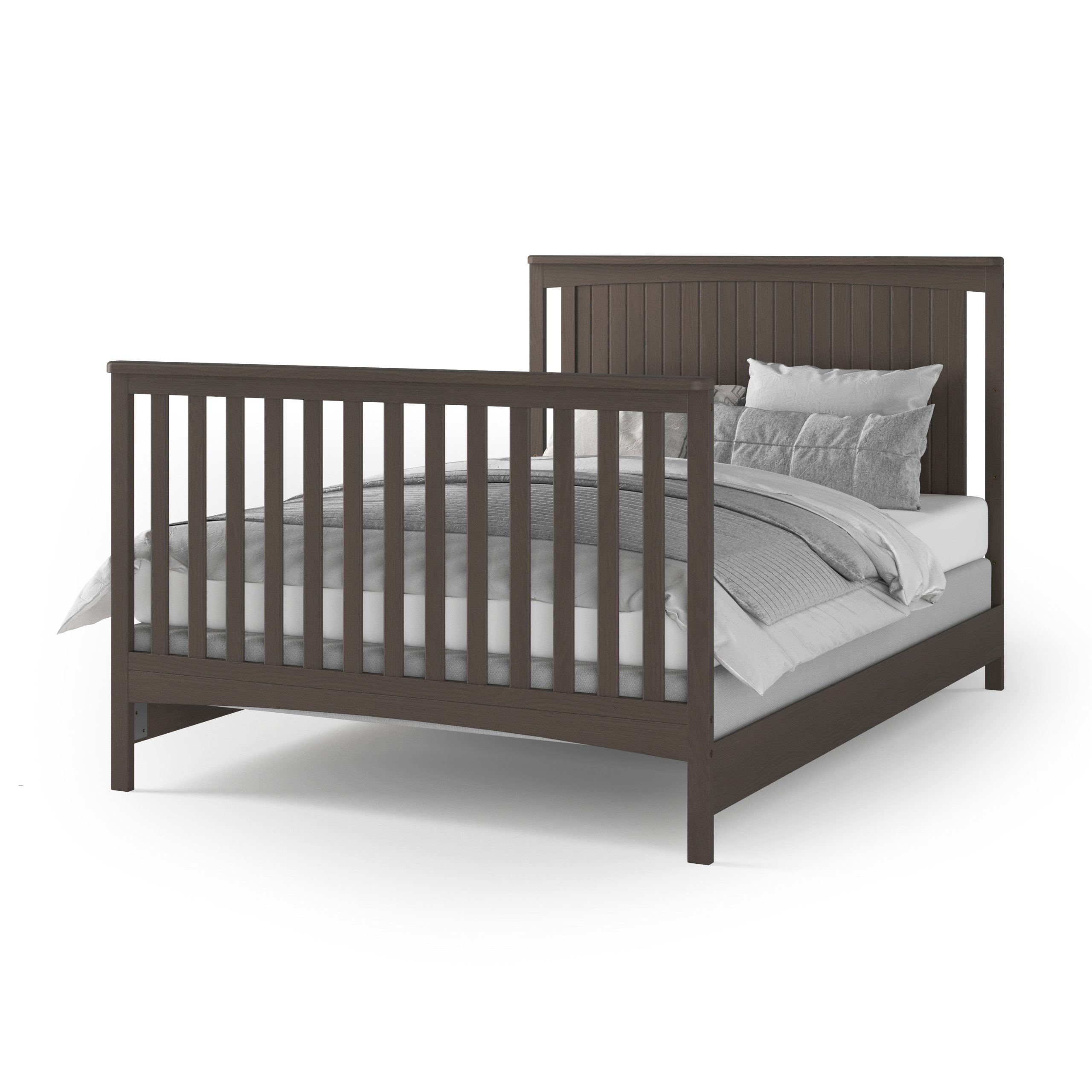 F06401 - Full-Size Bed Rails. Dapper Gray - Image 3