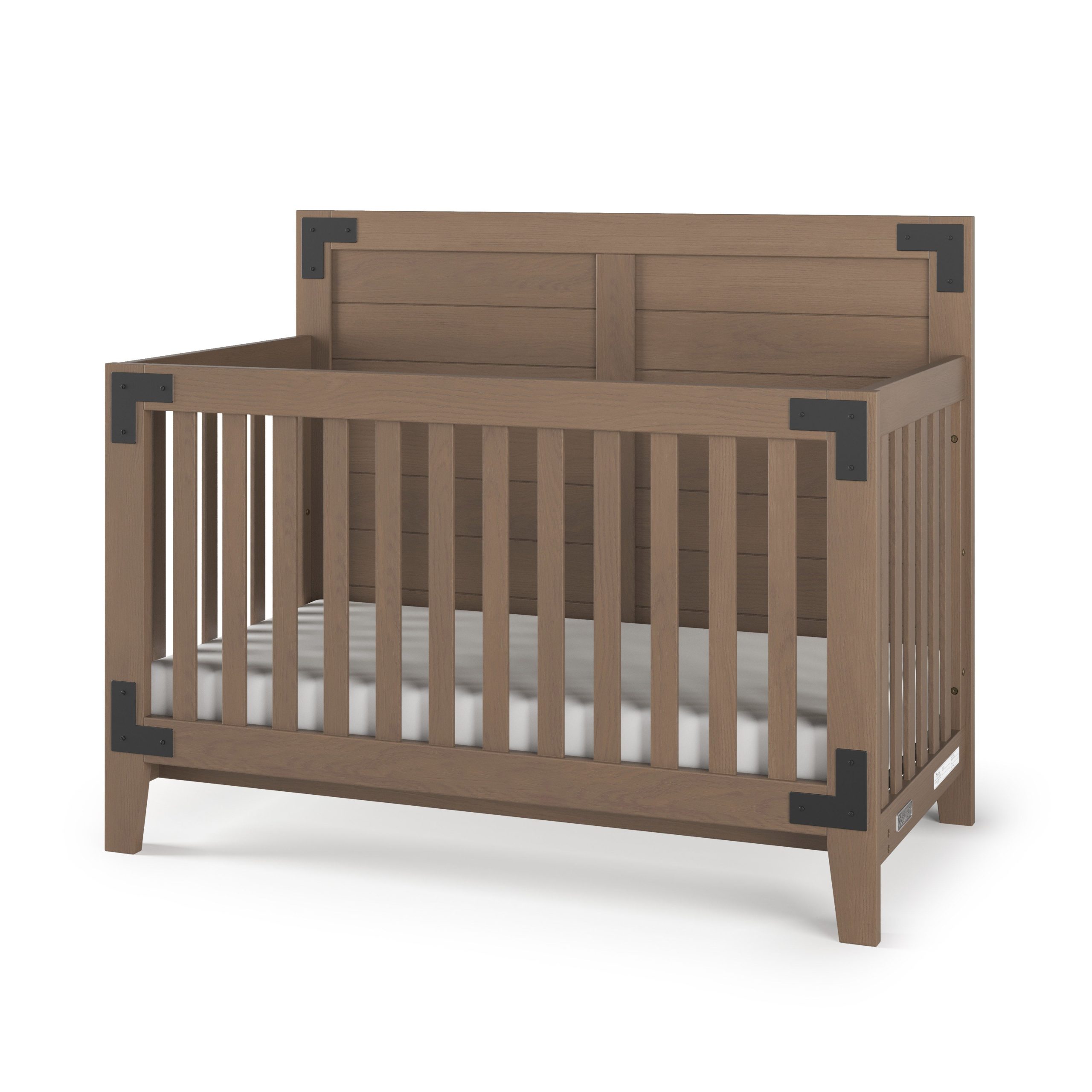 Lucas 4-in-1 Convertible Crib. Dusty Heather