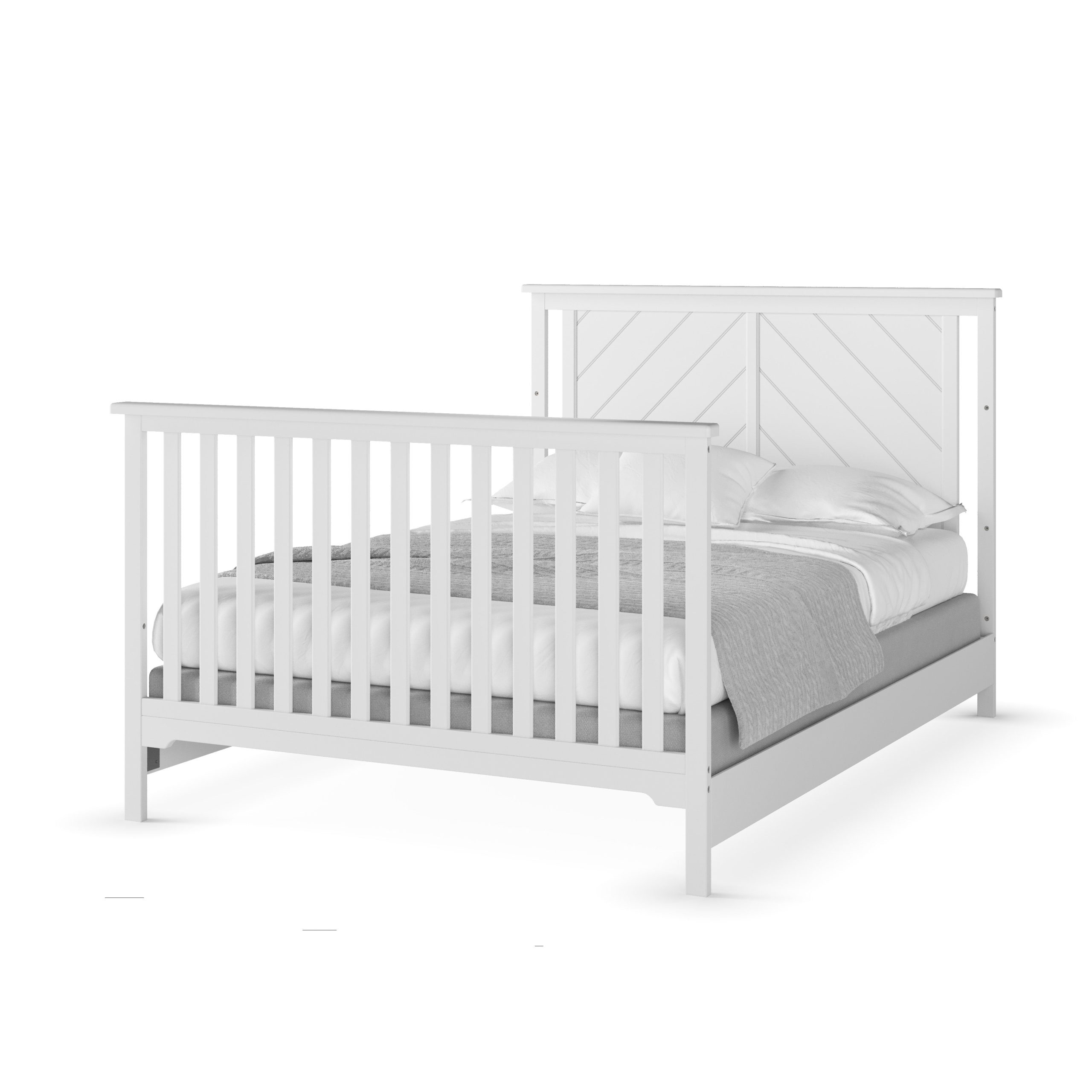 F06401 - Full-Size Bed Rails. Matte White - Image 19