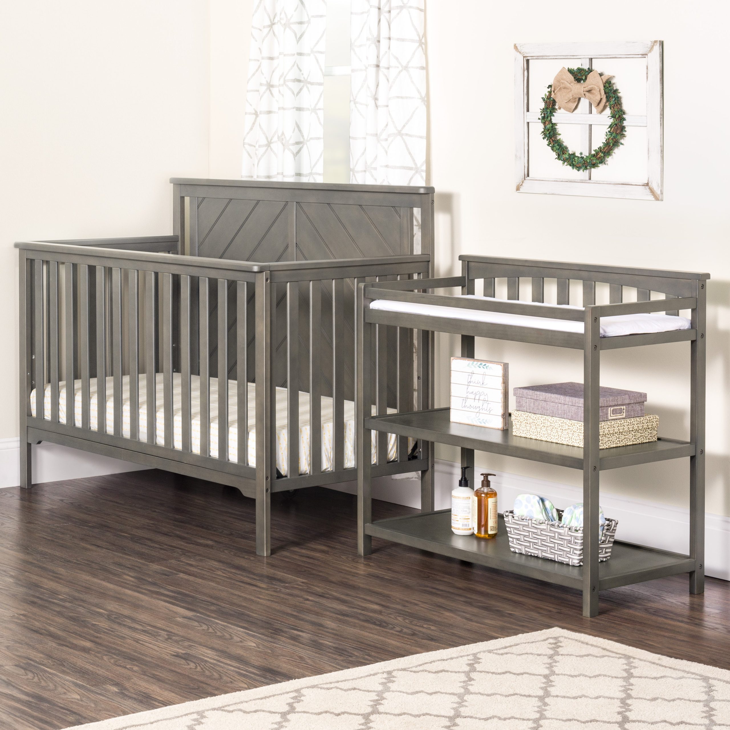 Flat Top Baby Changing Table. Dapper Gray - Image 18