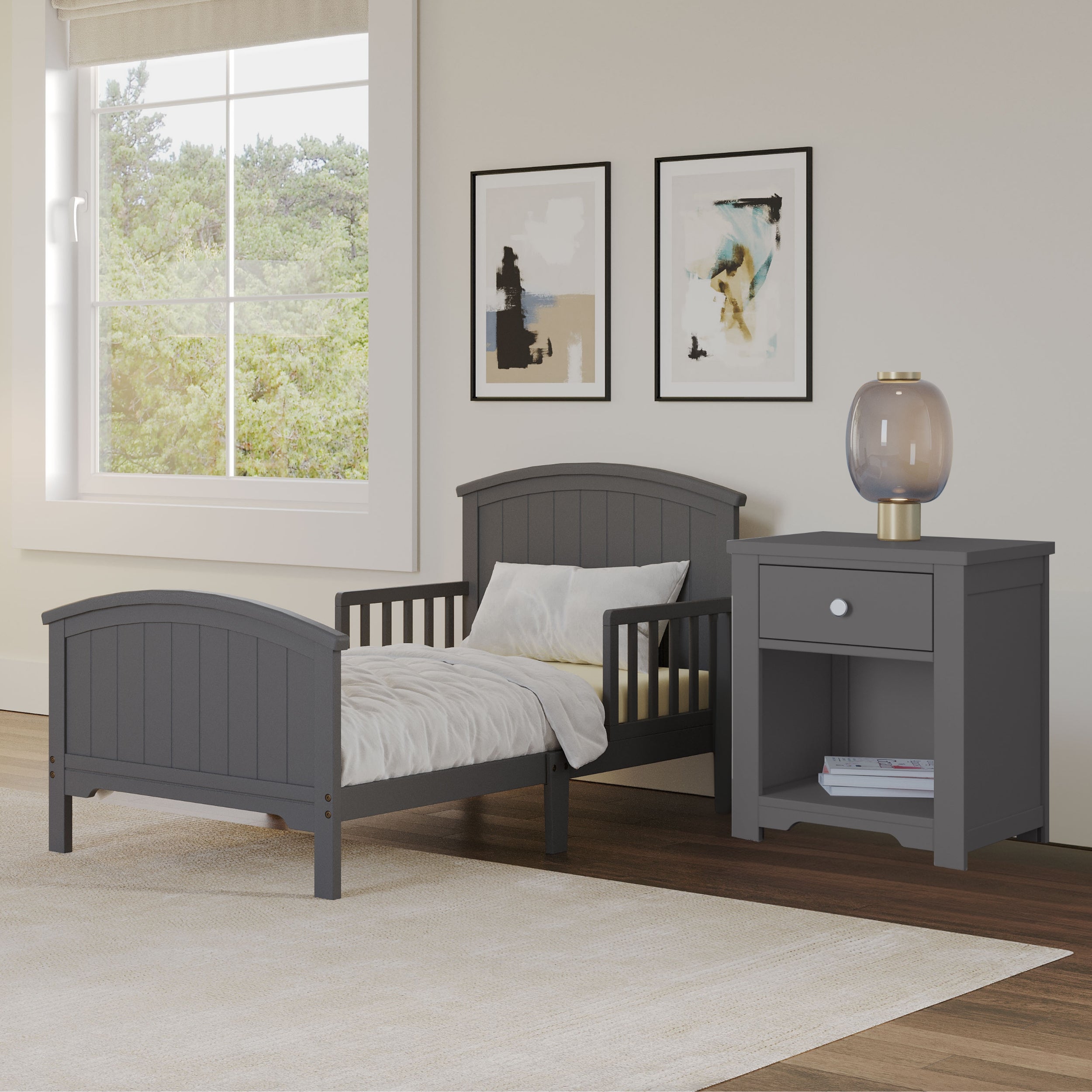Harmony Nightstand. Cool Gray - Image 6