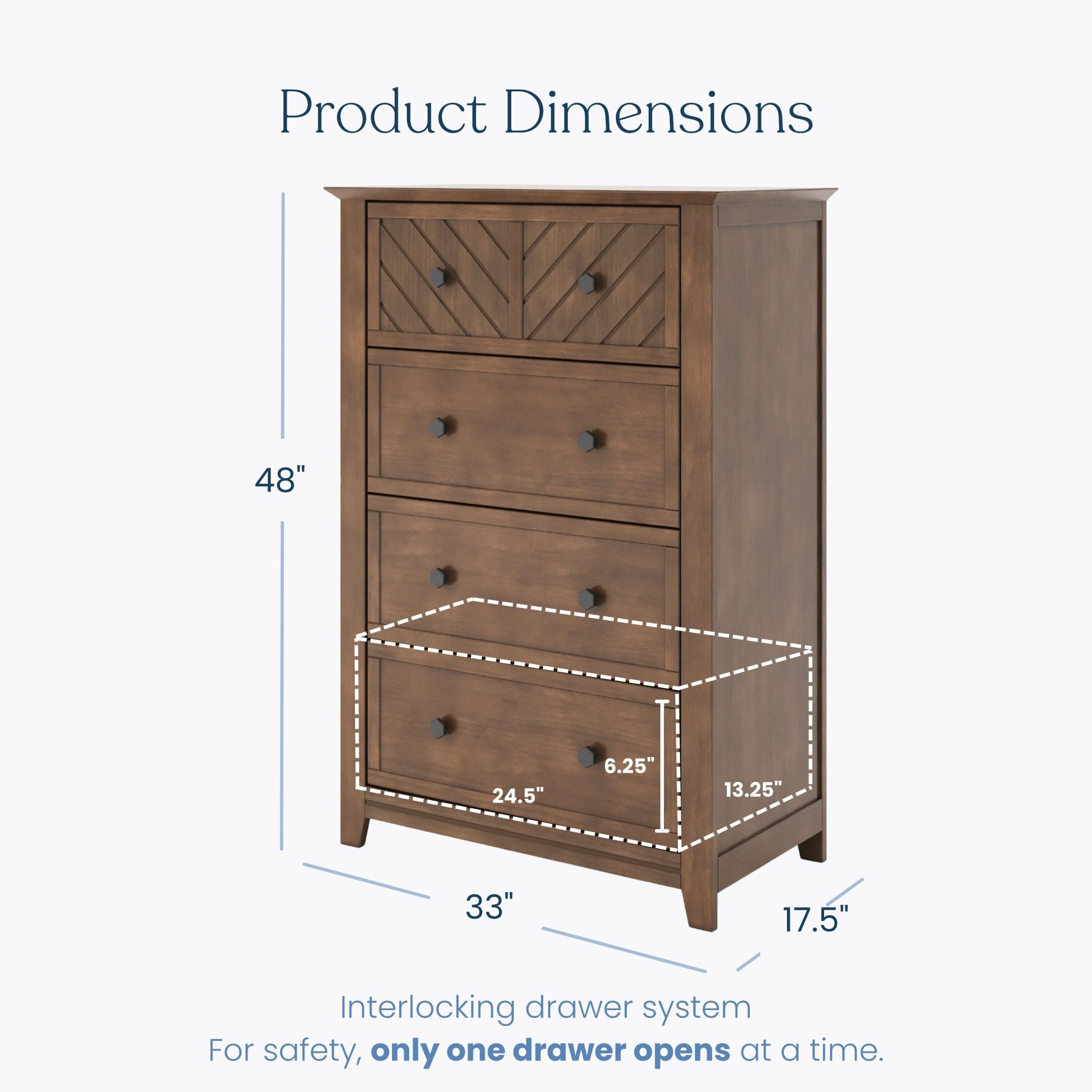 Atwood 4-Drawer Chest. Cocoa Bean - Image 3