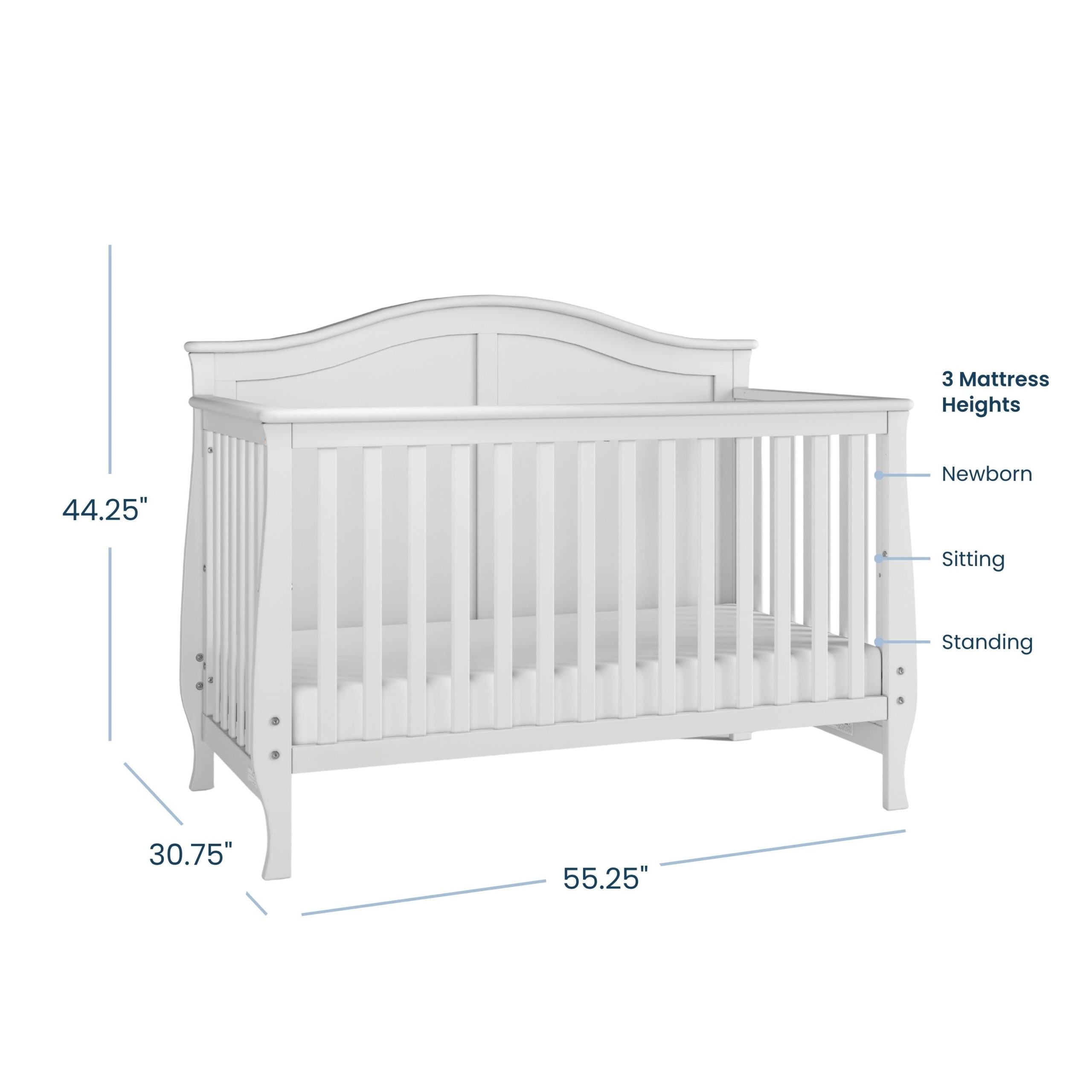 Camden 2-Piece Nursery Set With Crib and Dresser - Image 2