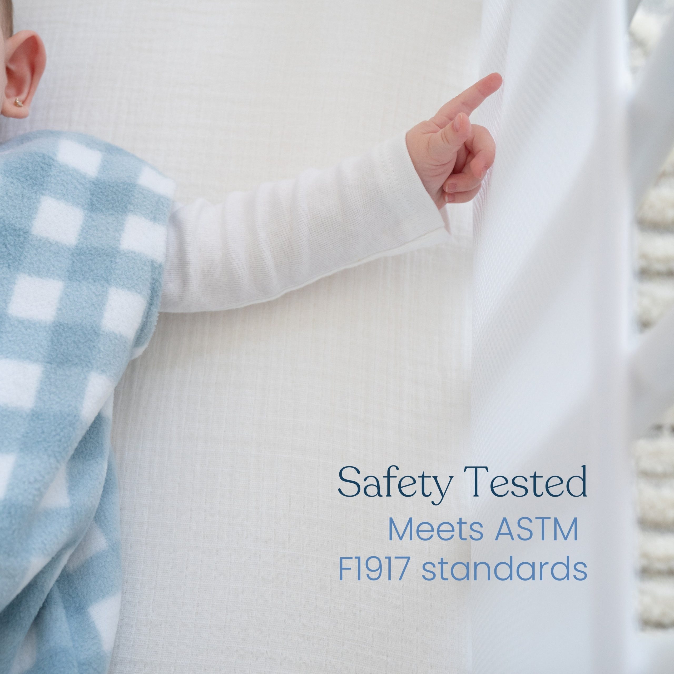Breathable Mesh Crib Liner for Full Sized Solid End Crib - Image 4
