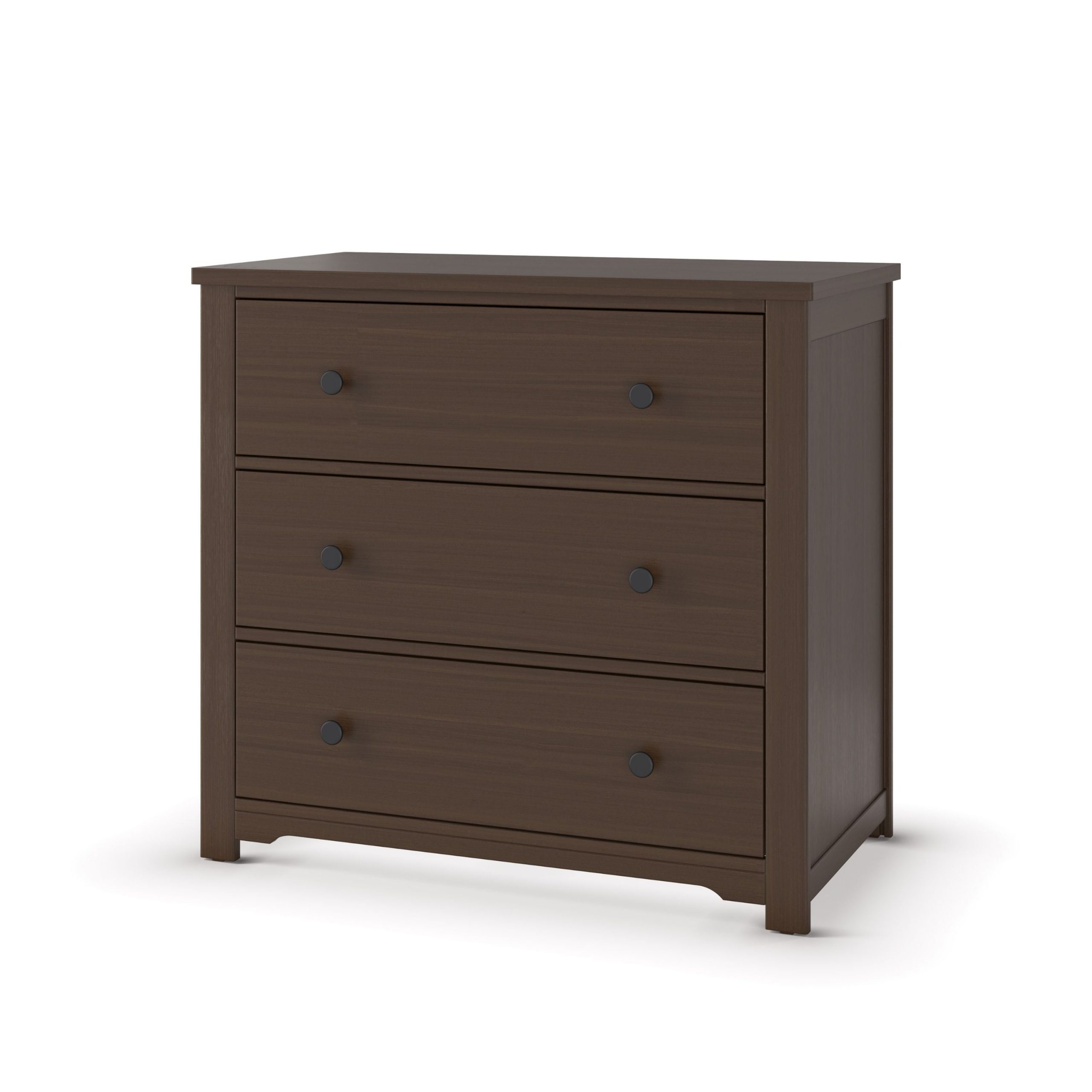 Harmony 3-Drawer Dresser with Changing Table Topper. Brushed Truffle - Image 2