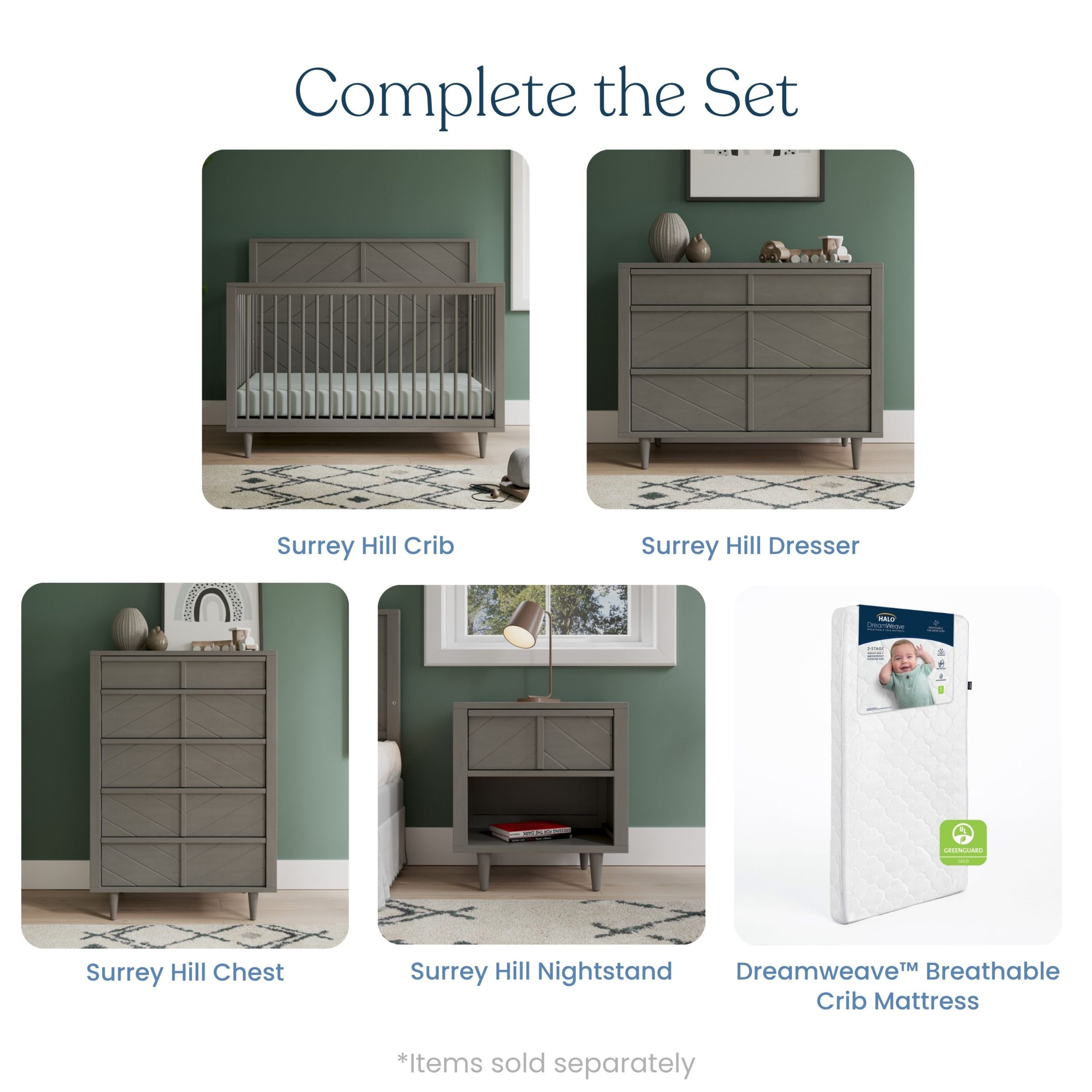 Surrey Hill 5 Drawer Chest. Lunar Gray - Image 5