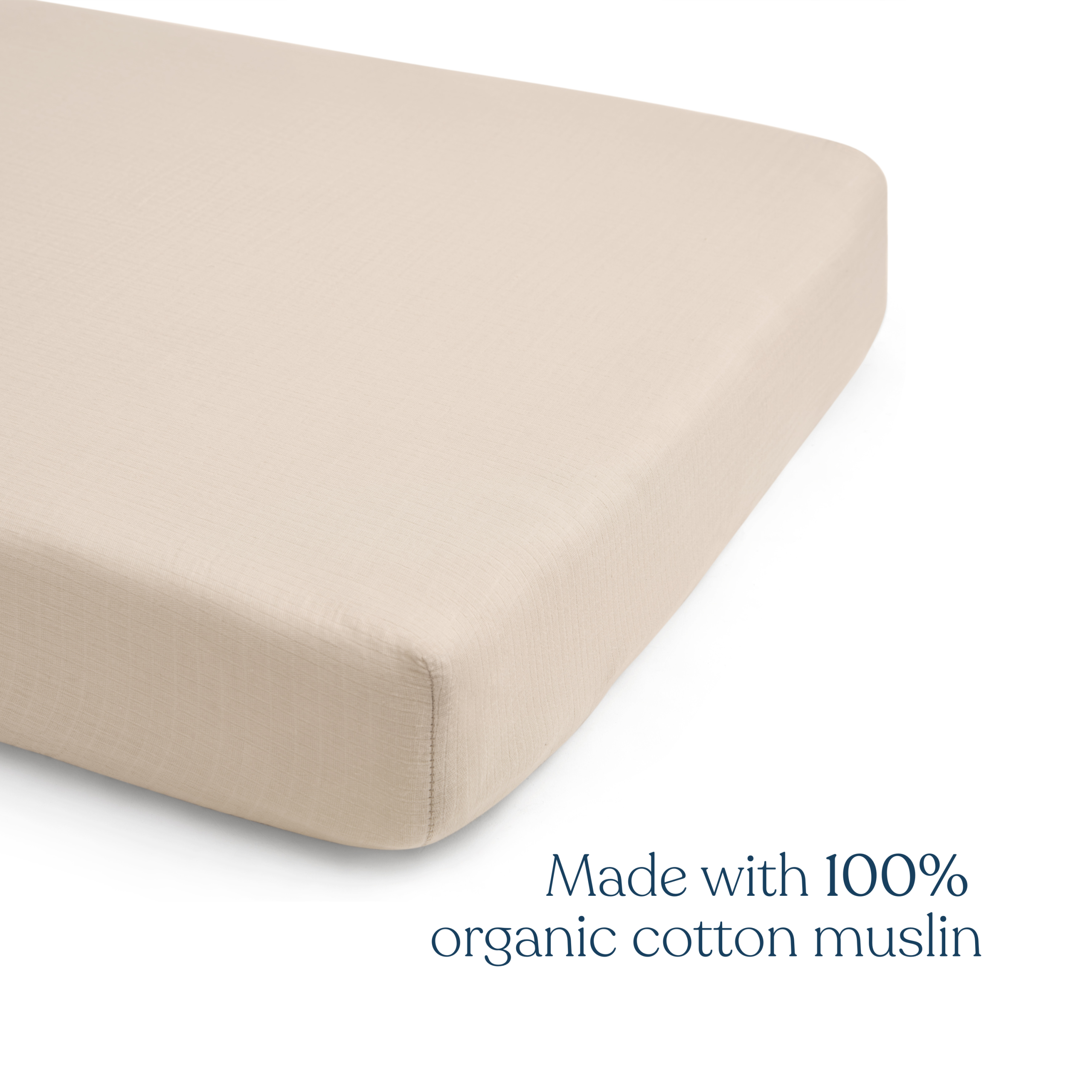 Fitted Crib Sheets 100% Organic Cotton Muslin 2 Pack - Image 3