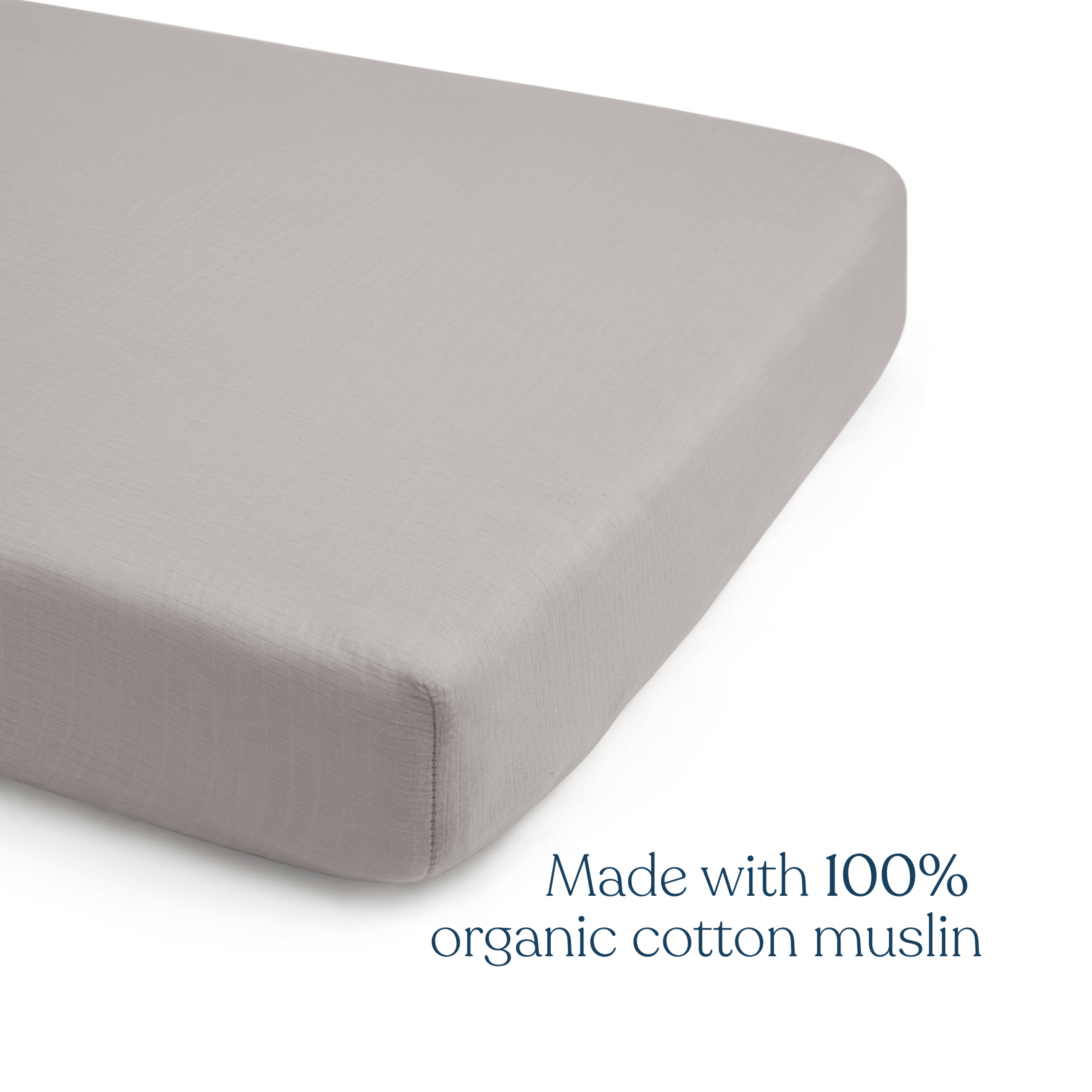 Fitted Crib Sheets 100% Organic Cotton Muslin 2 Pack - Image 3