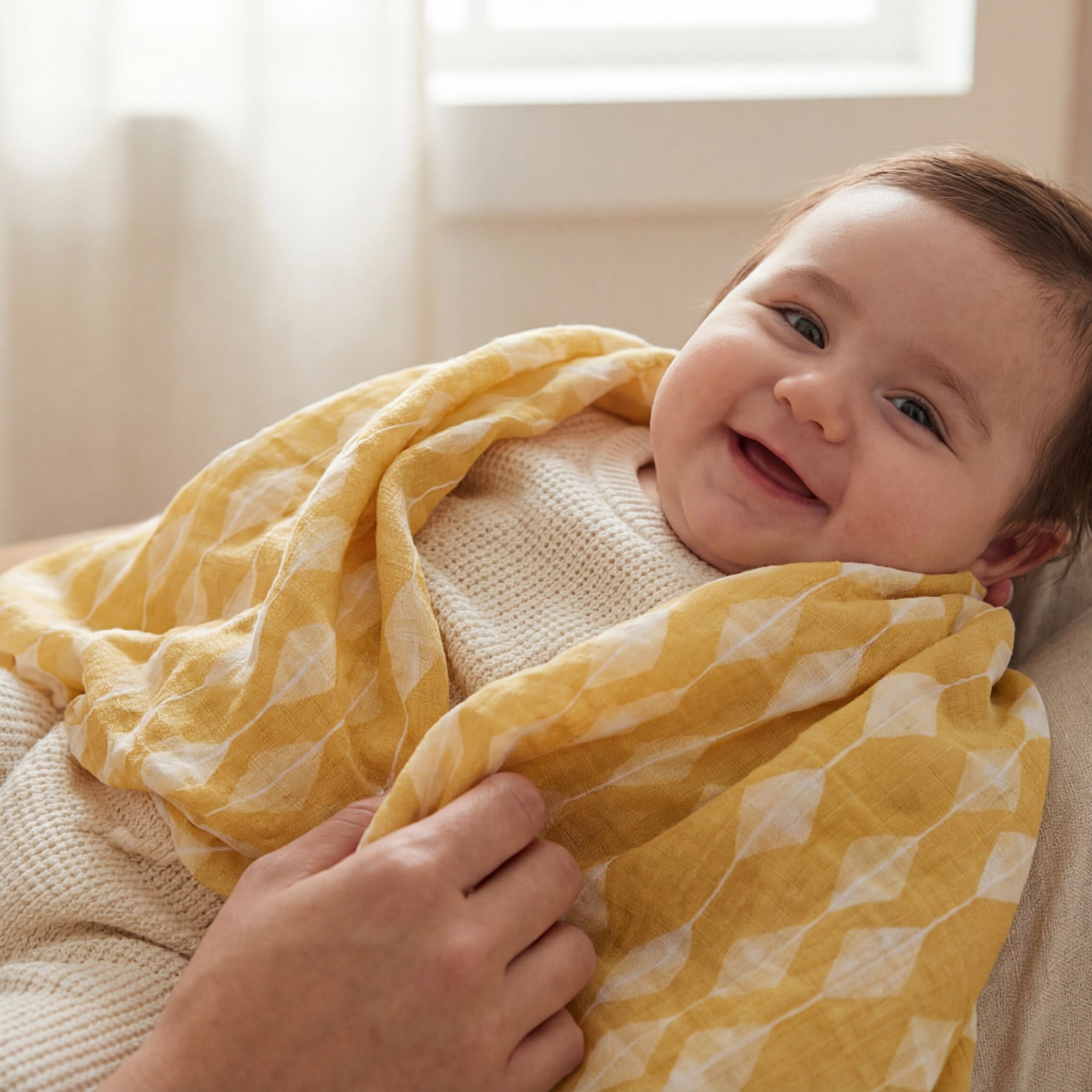 essentials cotton muslin swaddle blanket 2 pack - Image 3
