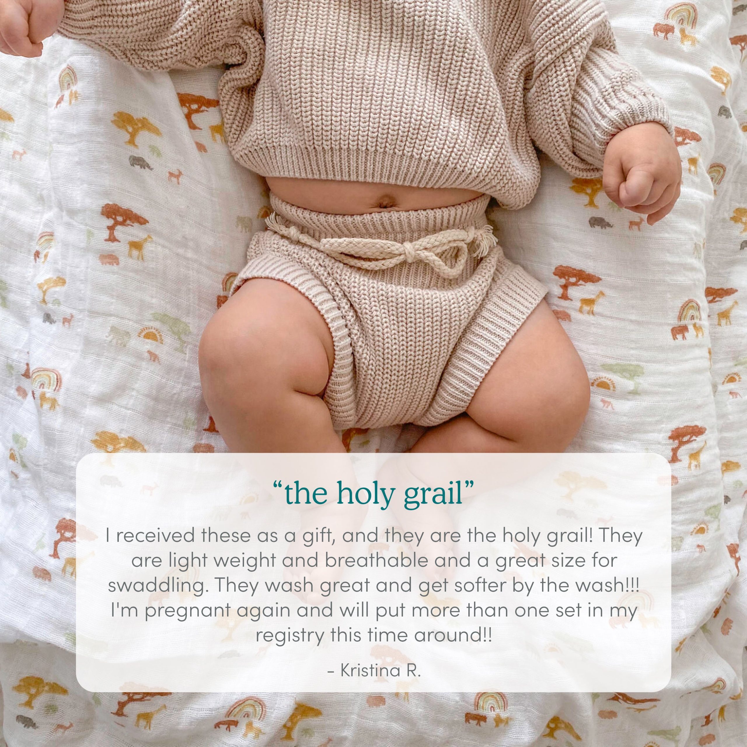 boutique 100% cotton muslin swaddle blanket - Image 3