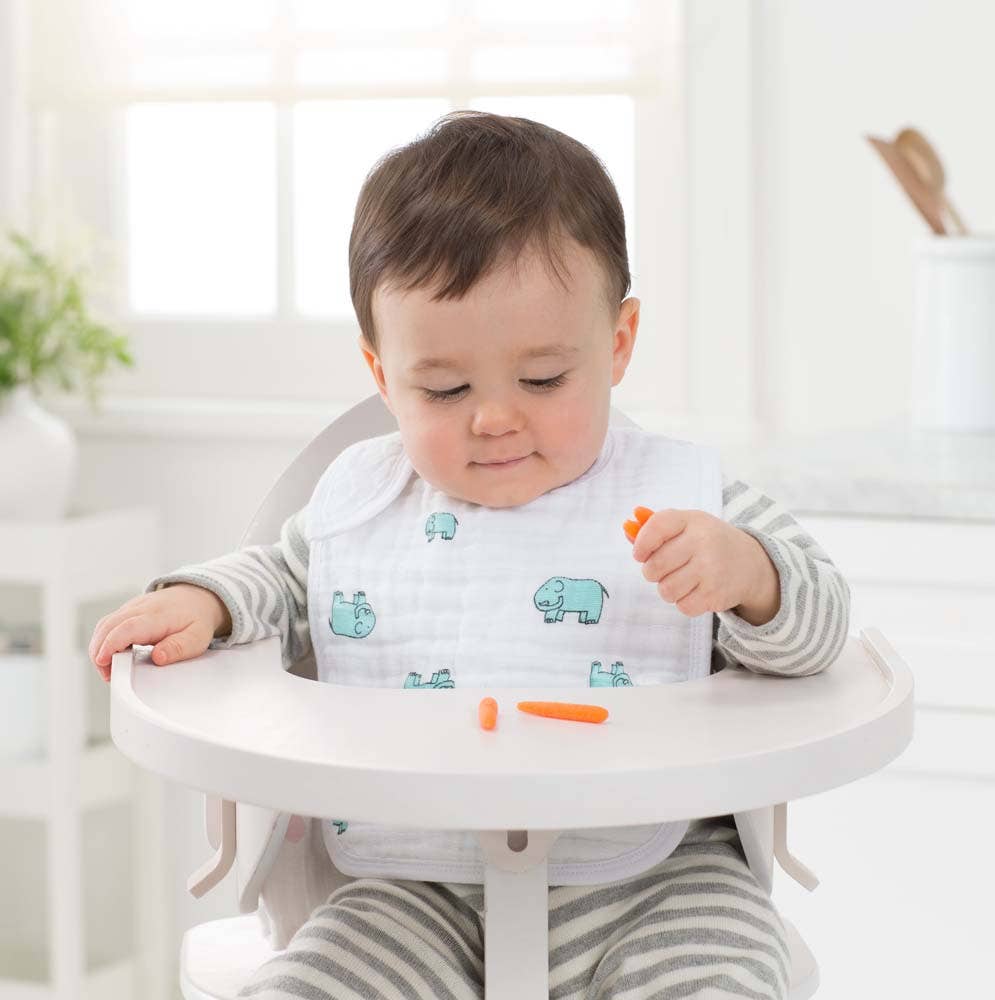 boutique 100% cotton muslin snap bibs 3 pack - Image 3