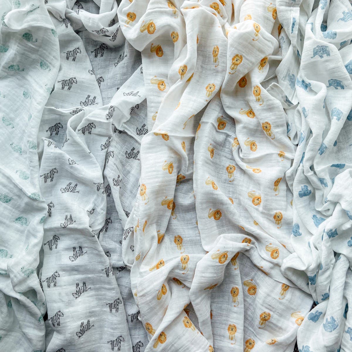organic cotton muslin swaddle blanket 4 pack - Image 6