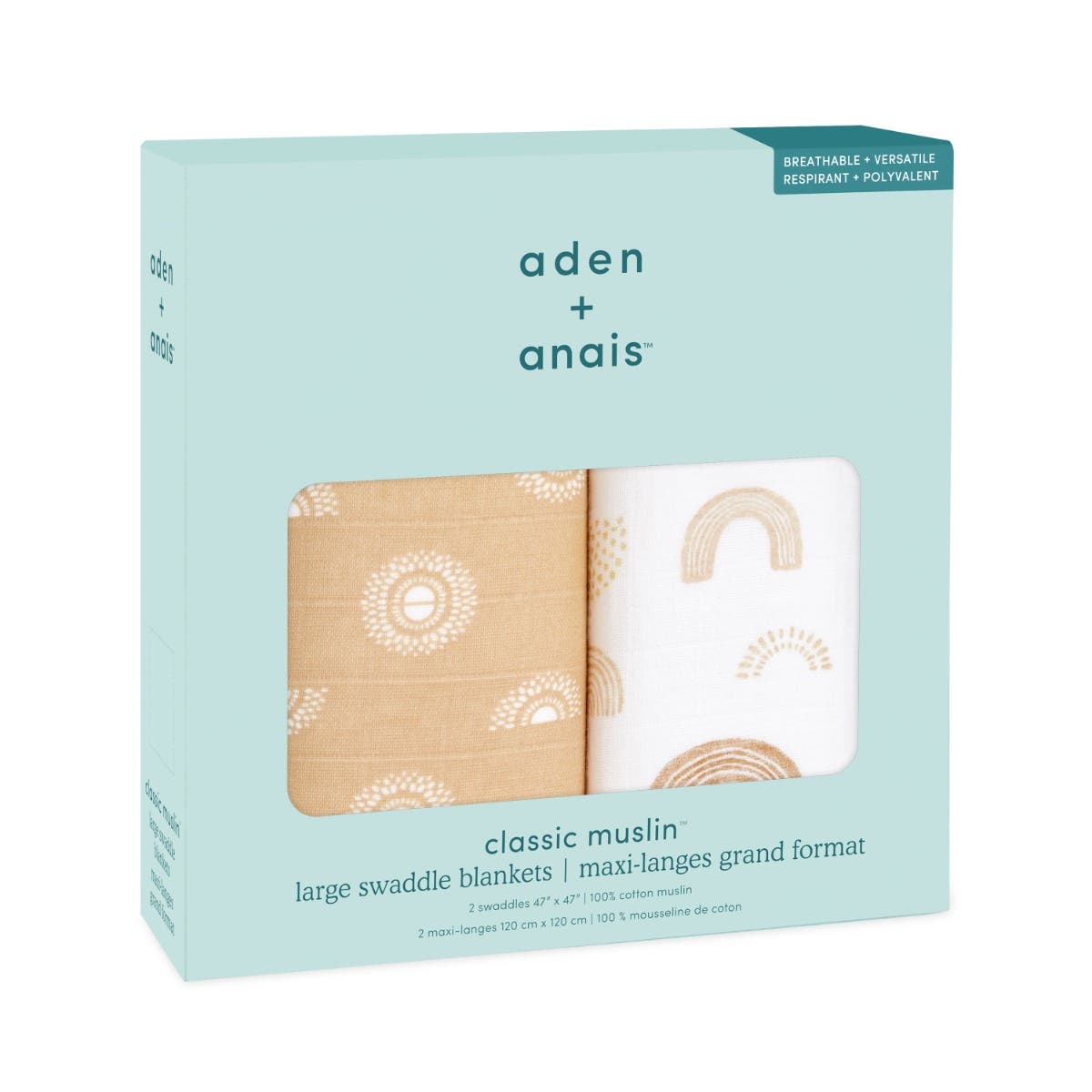 boutique 100% cotton muslin swaddle blanket 2 pack - Image 5