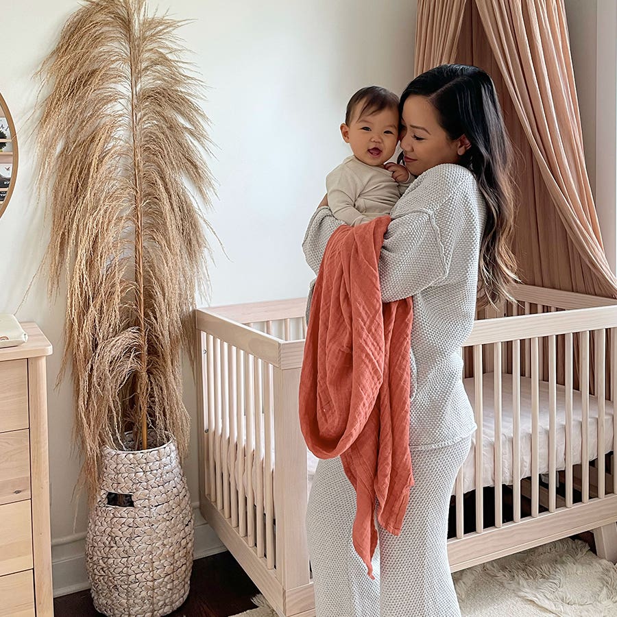 organic cotton muslin swaddle blanket 4 pack - Image 3