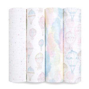organic cotton muslin swaddle blanket 4 pack