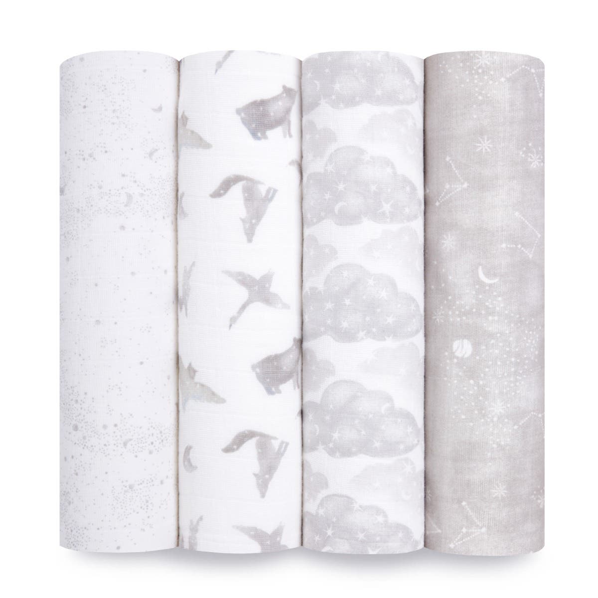organic cotton muslin swaddle blanket 4 pack